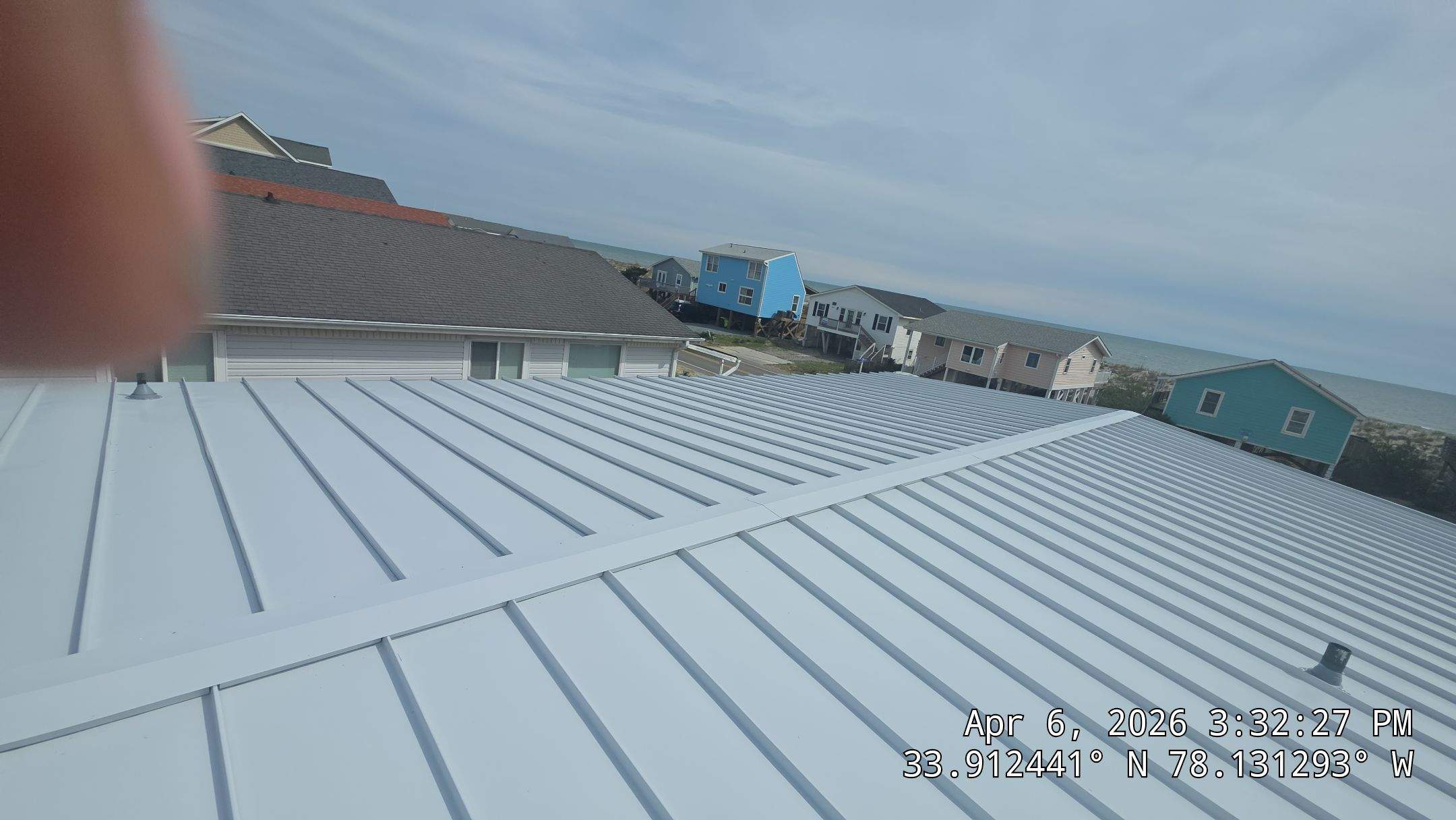 Oak Island Standing Seam Metal Roof Installation by RGR Construction and Roofing, LLC