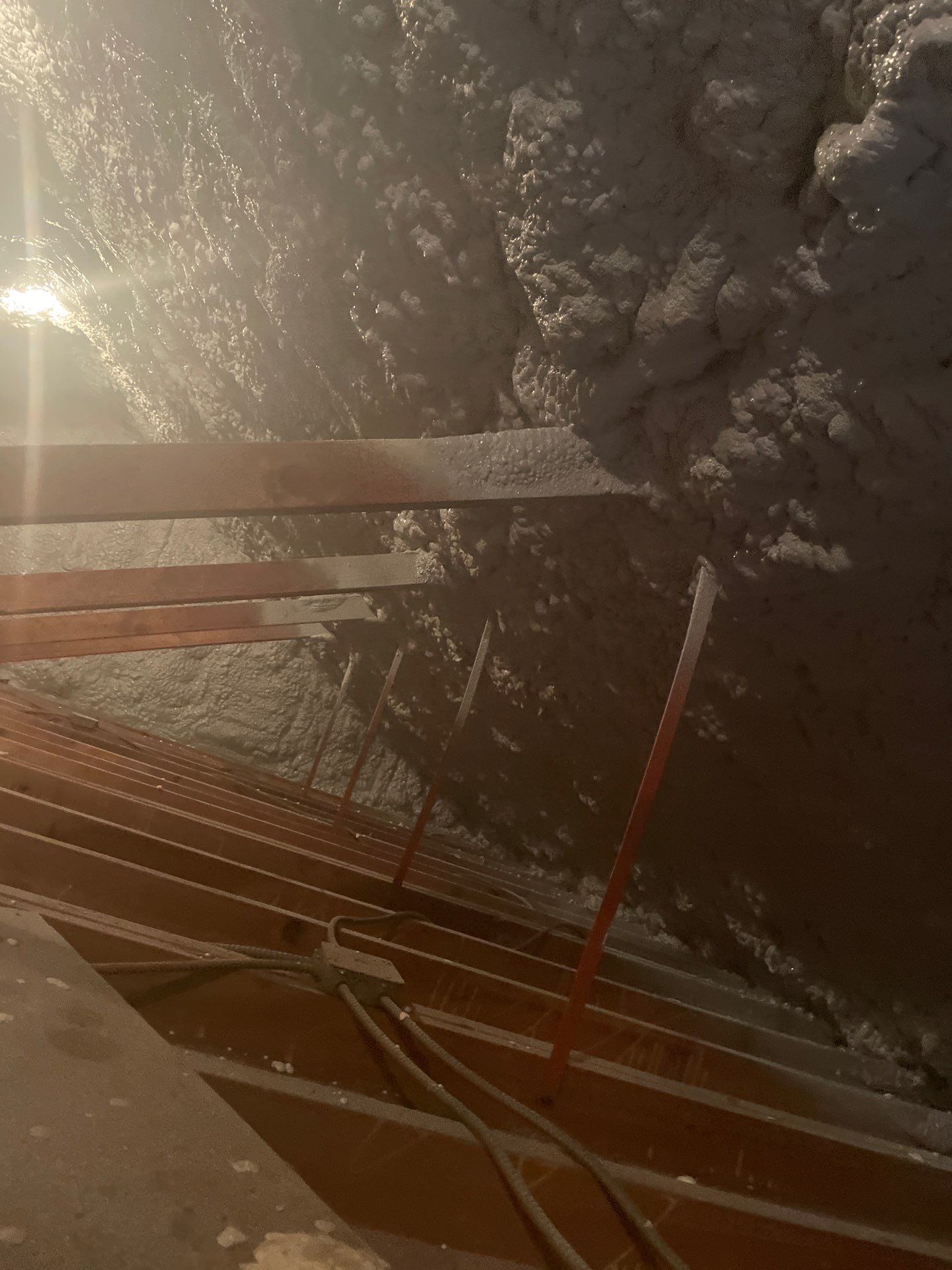 Attic Insulation using open cell spray foam by NYS Foam & Energy