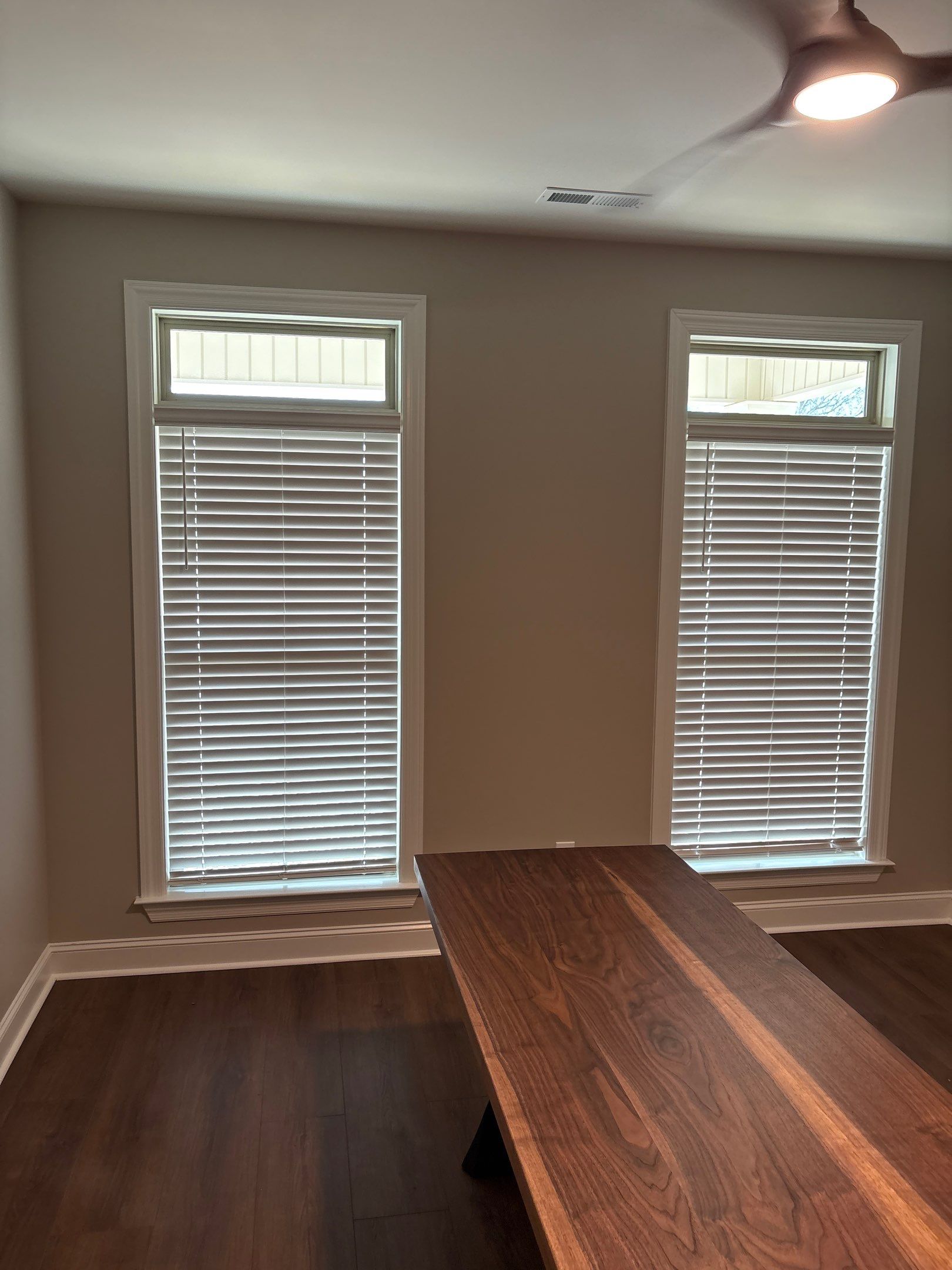 Real and Faux Wood Blinds Project in Madison by Blinds and Borders
