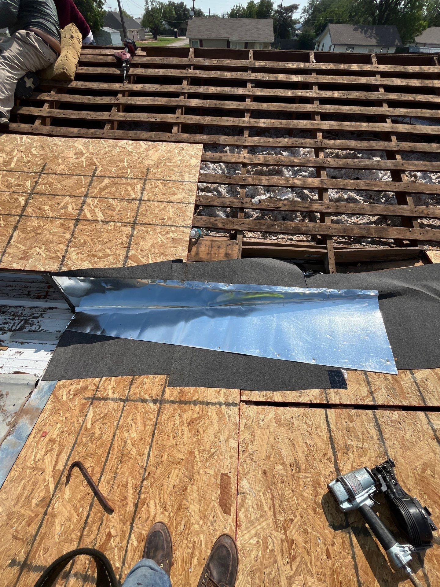 Reroof with Full Redeck by Berry Good Roofing 