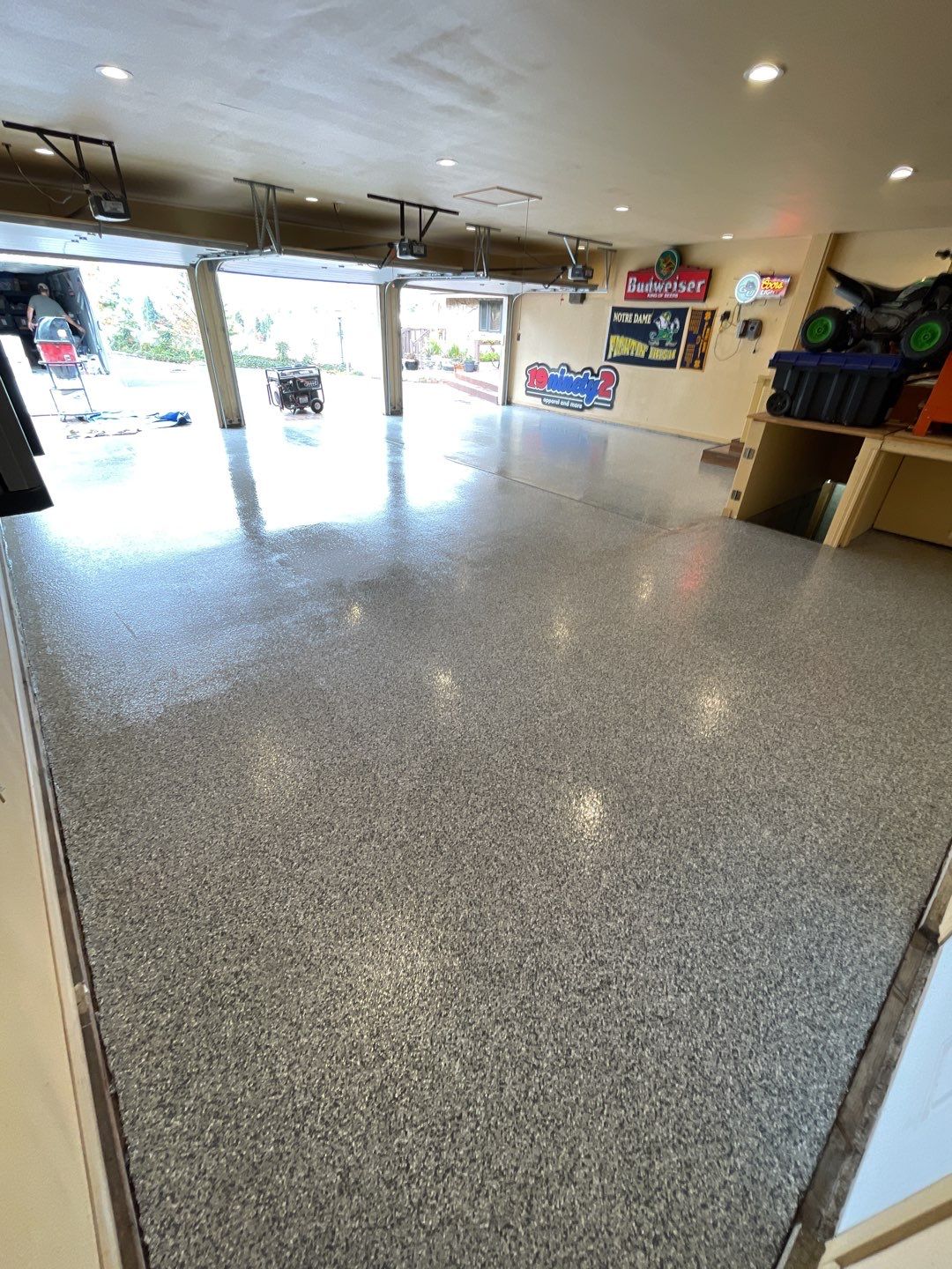 Garage Transformation using Silver Creek by Croc Coatings, LLC