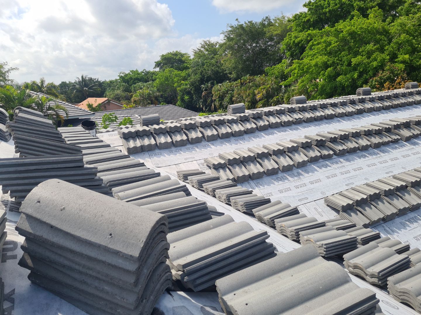Residential Roofing Installation using Eagle Roofing Tile by BLUES BROTHERS ROOFING