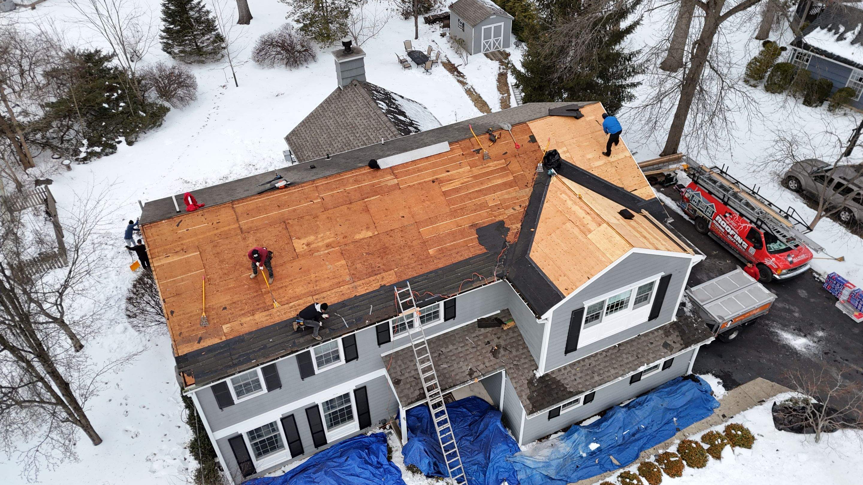 Roof Project in Florham Park, NJ. by All State Home Improvement Inc.