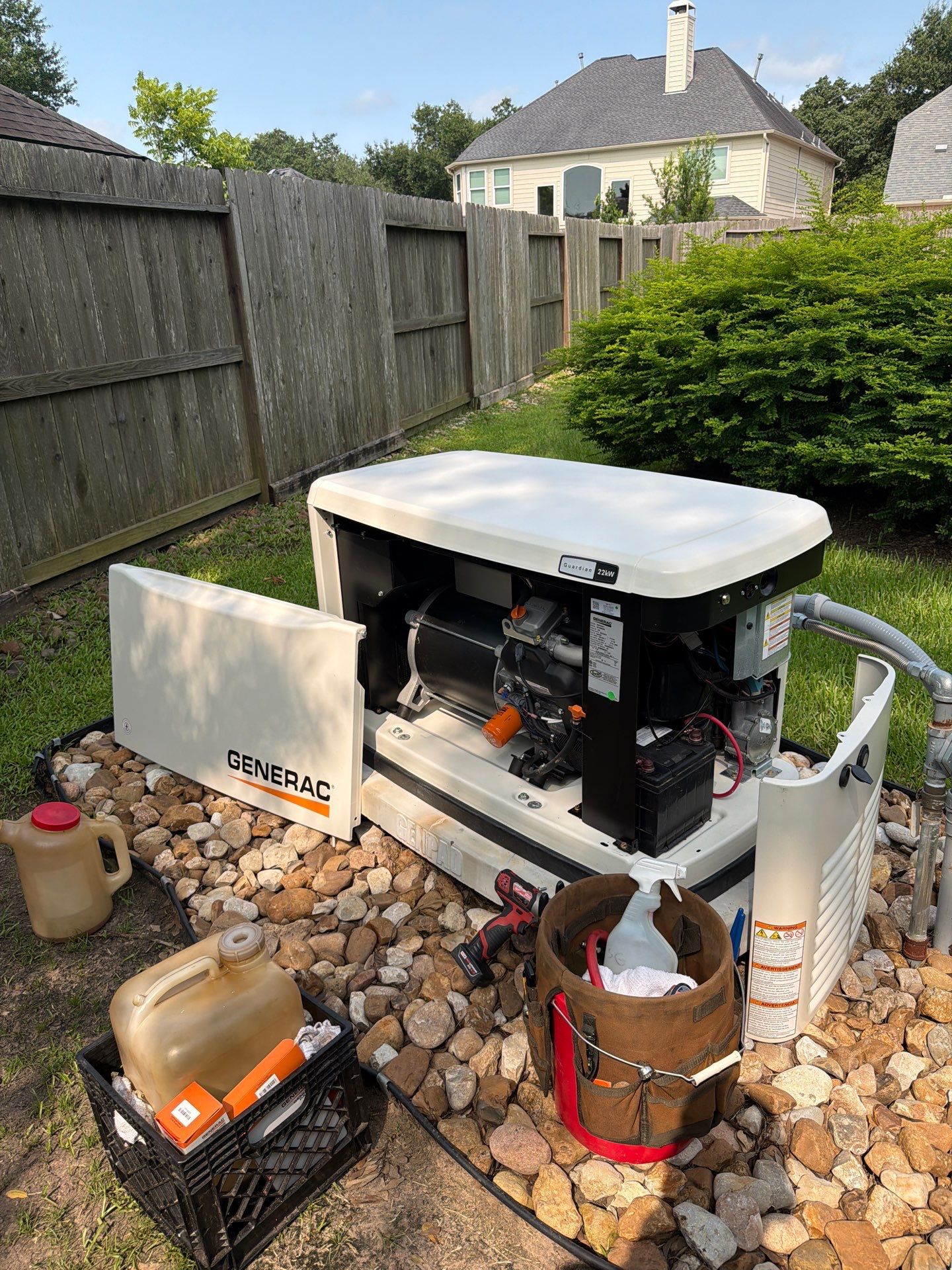 Residential Generac Generator Preventative Maintenance in Cypress, TX by GenTex Elite Services