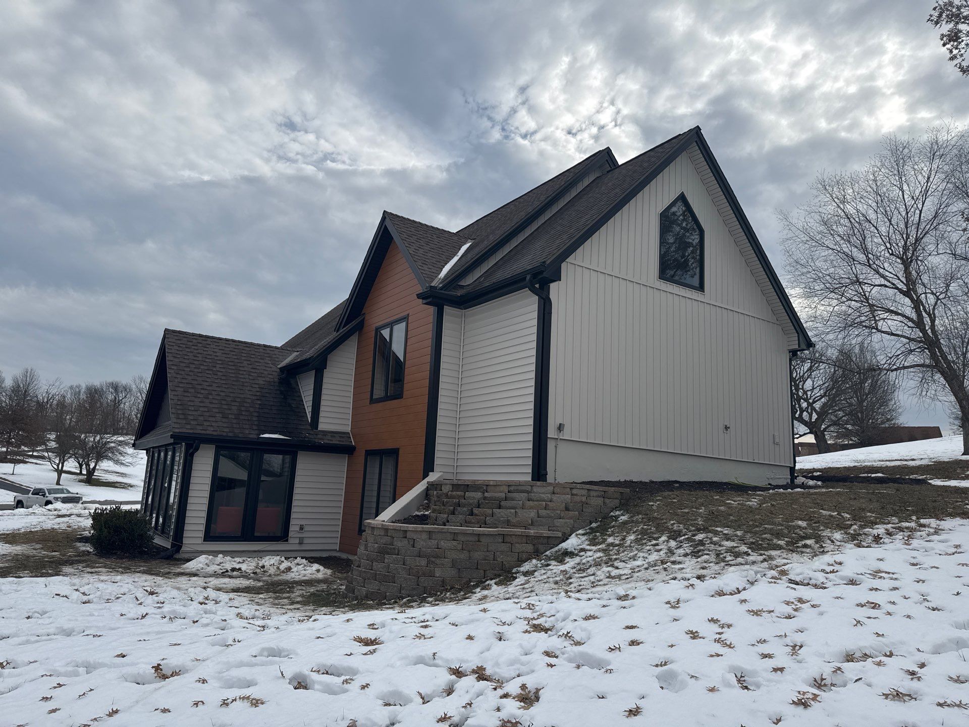 Craneboard Siding and Cedar Renditions Installation in Liberty Mo  by EEC  Windows, Siding & Roofing 