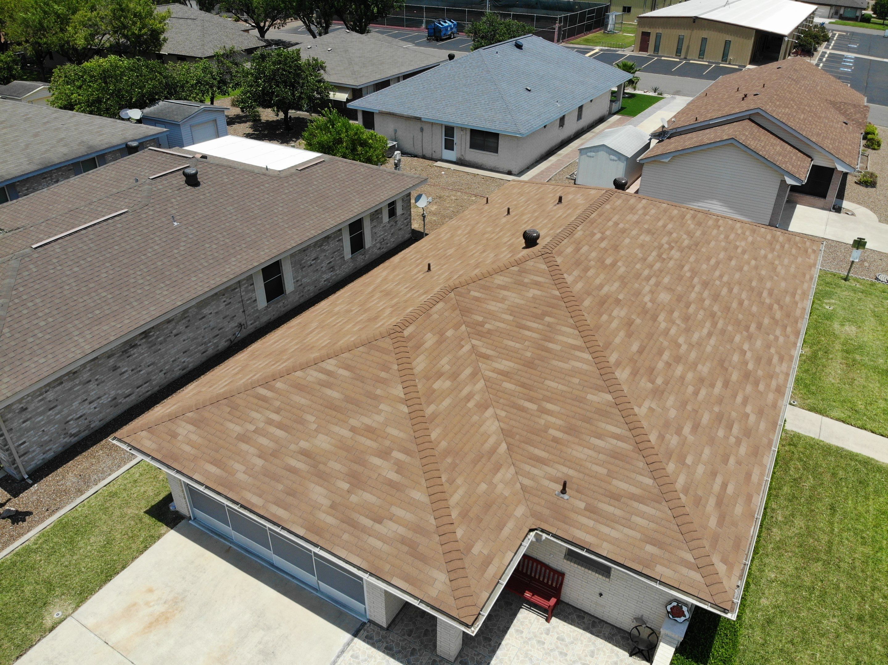 3 Tab Shingle Roof using Owens Corning Supreme by Bison Roofing