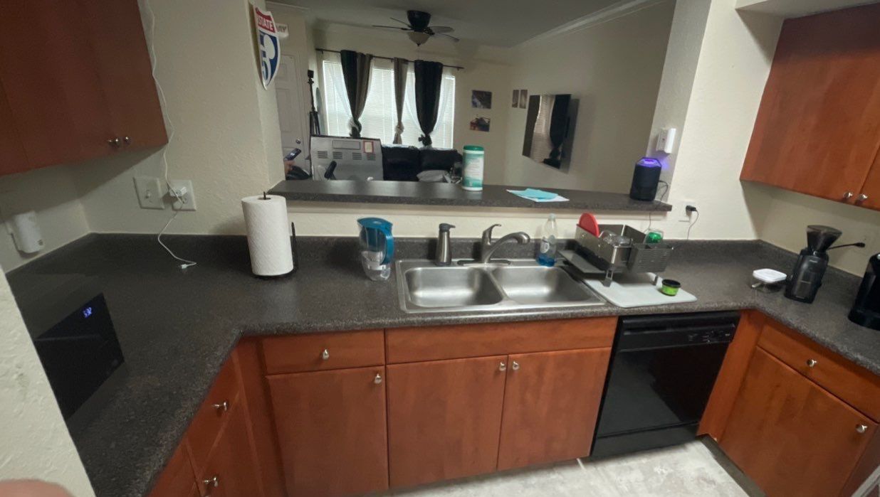 Home Remodel using LVP Flooring and Cabinets by HandyMangum
