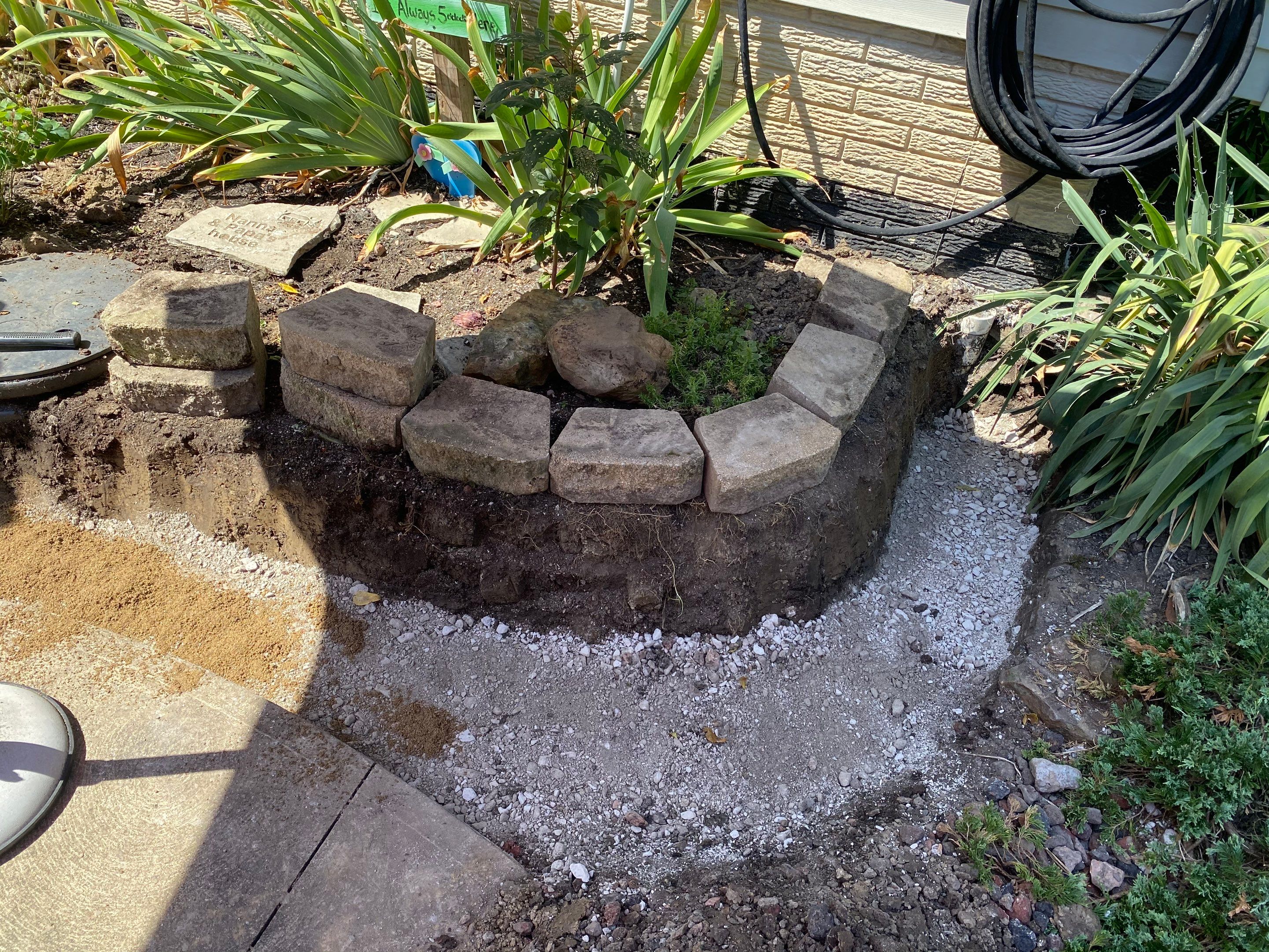 Hardscape River Wall Projects by Elm Rose Gardens