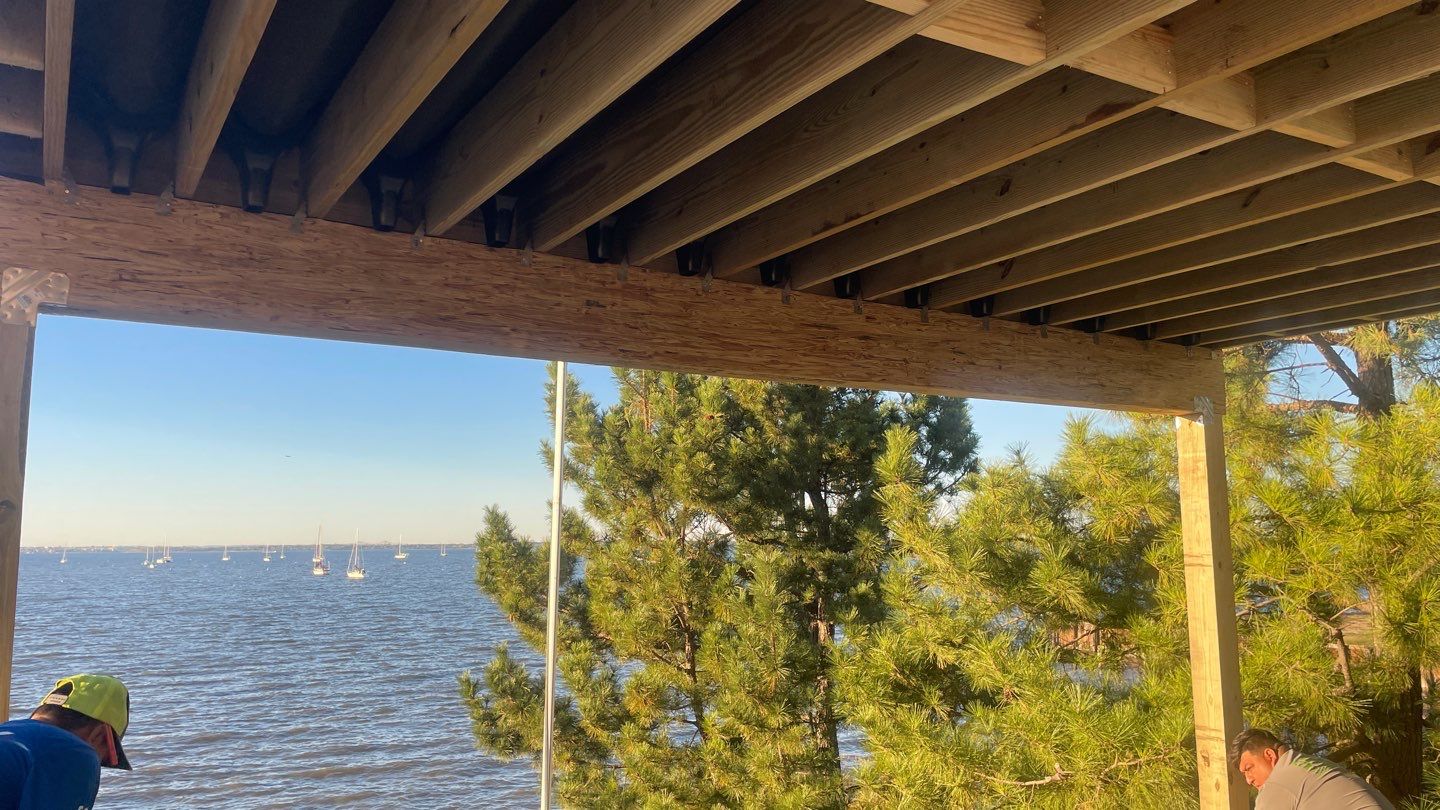 Waterfront deck In Keyport  by deck guardian