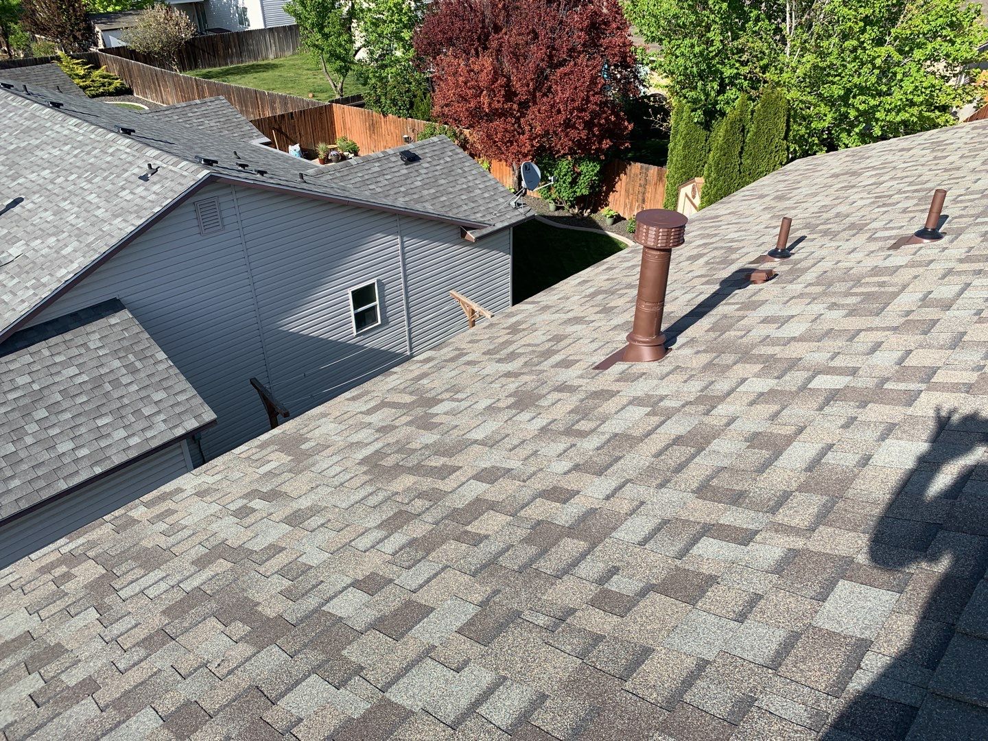 Nampa Idaho Two Story Residential Roofing Installation using Owens Corning by ID Roofing LLC