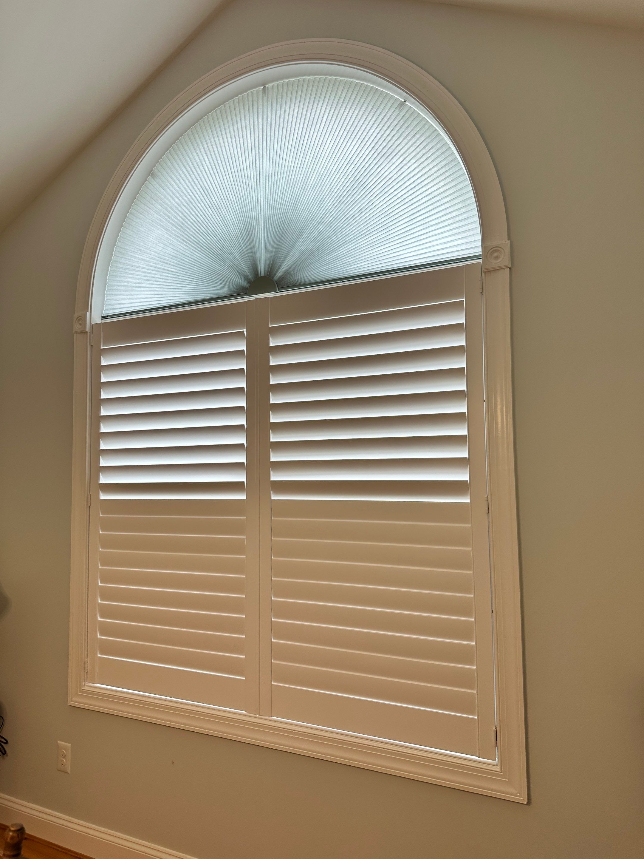 Shutter, Faux Wood Blind, and Honeycomb Installation - Leonardtown by Southern Maryland Custom Blinds