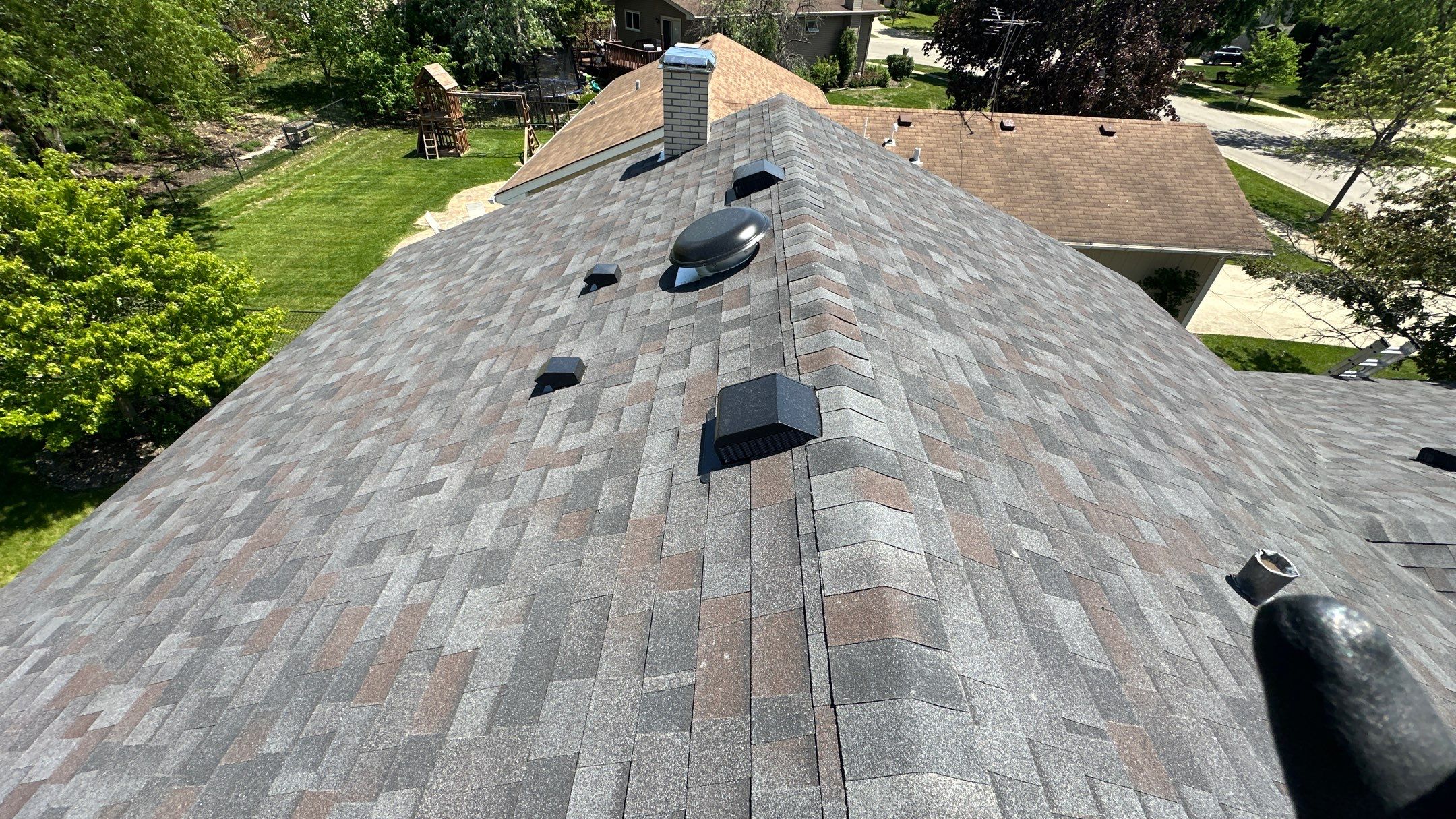 Residential Roofing Installation with Vista shingles in Wheaton by Pro Home Services Inc