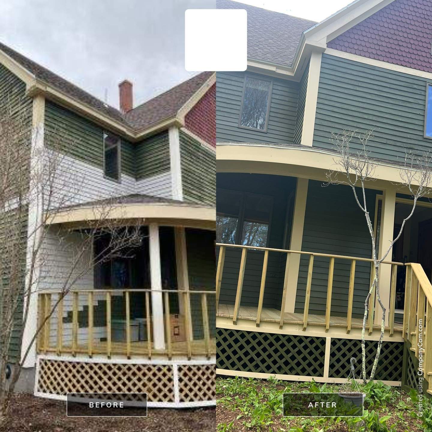 Victorian Home Exterior Painting and Porch Carpentry in China by Picture Perfect Pro Painting