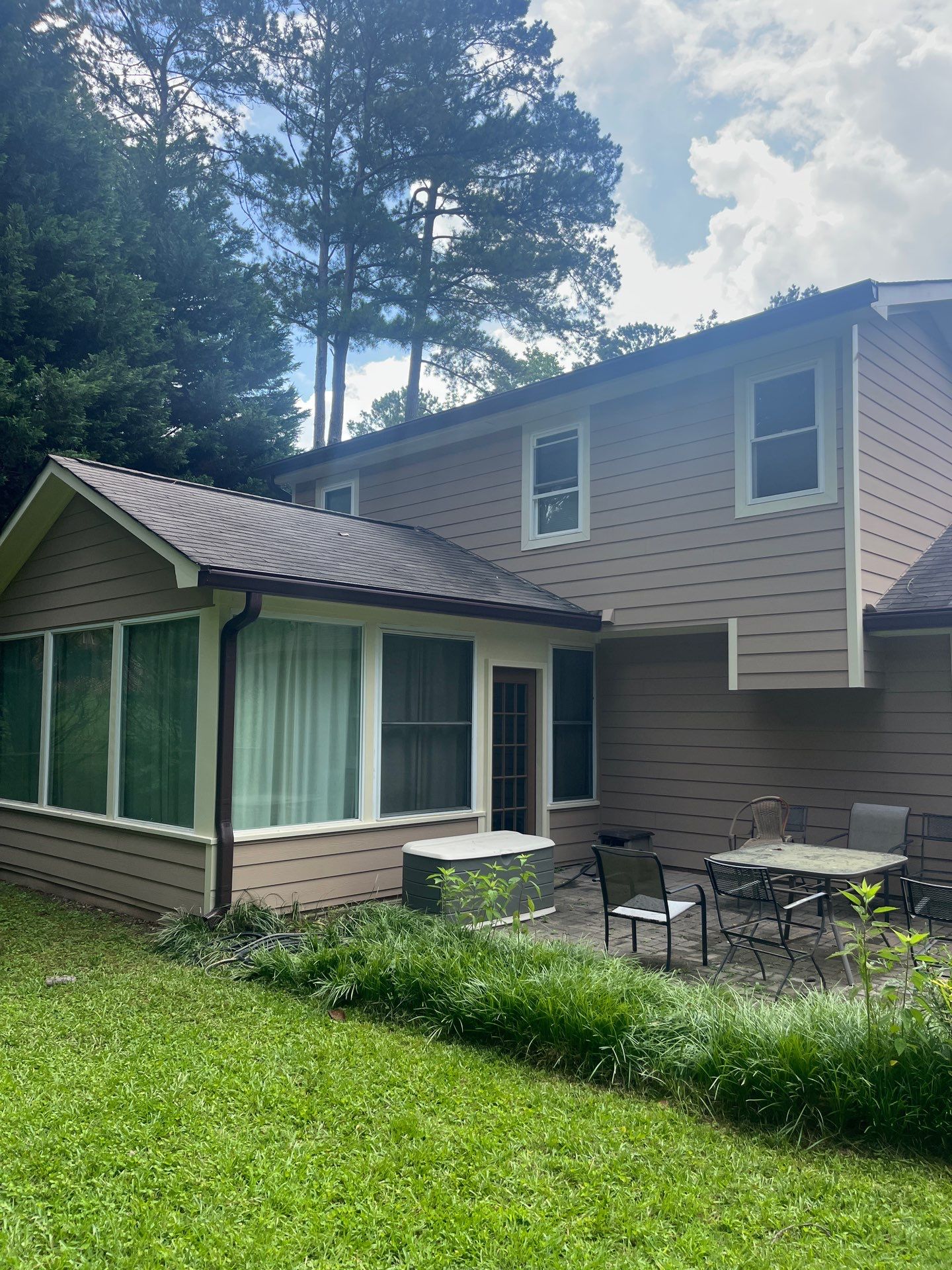 Marietta, GA Siding, Rotten Wood, Front Door, and Gutter Replacement with Exterior Painting by Nelson Exteriors