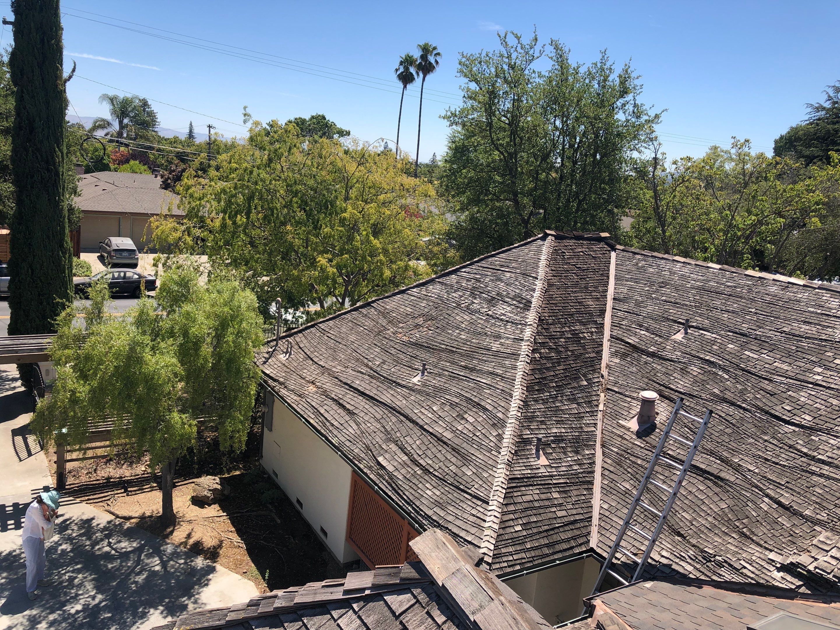 Wood Shake Roof Repair and Shingle Replacement in Los Gatos by Eastman Roofing & Waterproofing Inc.