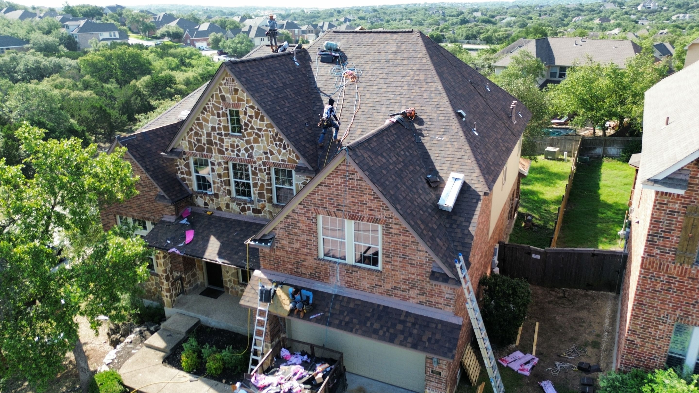 Residential Roof Replacement using Owens Corning 30 year Architectural Shingles by Premier Roofing and Contracting
