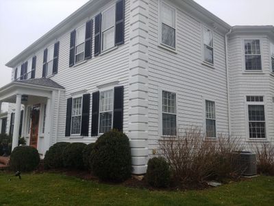 Duxbury, MA Gutter Installation using 4x6 Fiberglass Gutter with Moulding