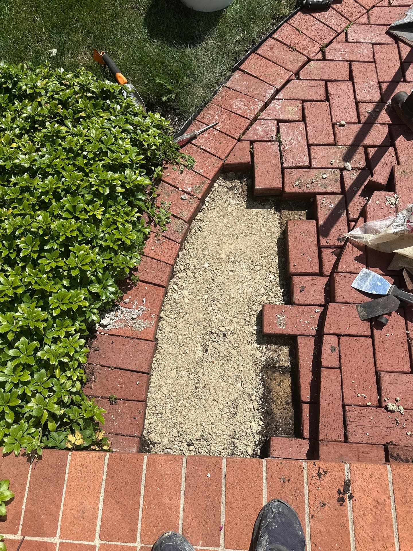 Brick Paver cleaning, sanding, seal by Northern Power Washing LLC.