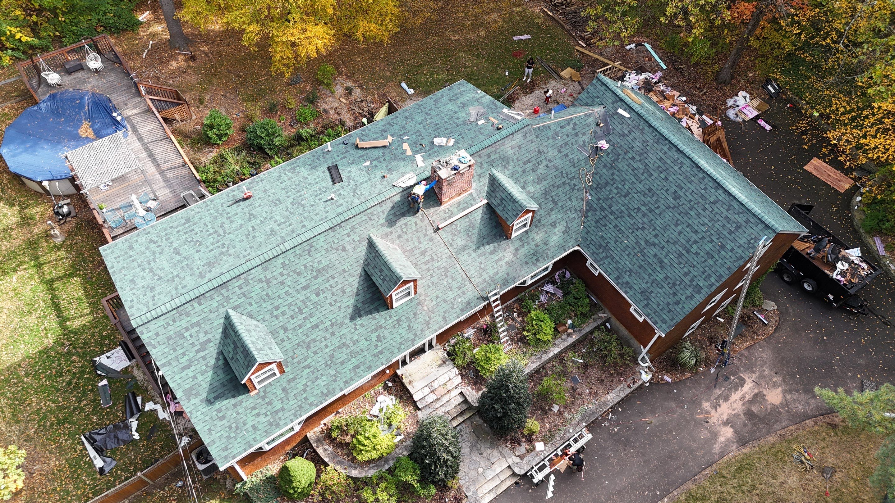Owens Corning Duration : Chateau Green with Copper Accents in Avon, CT by Golden Shield Roofing