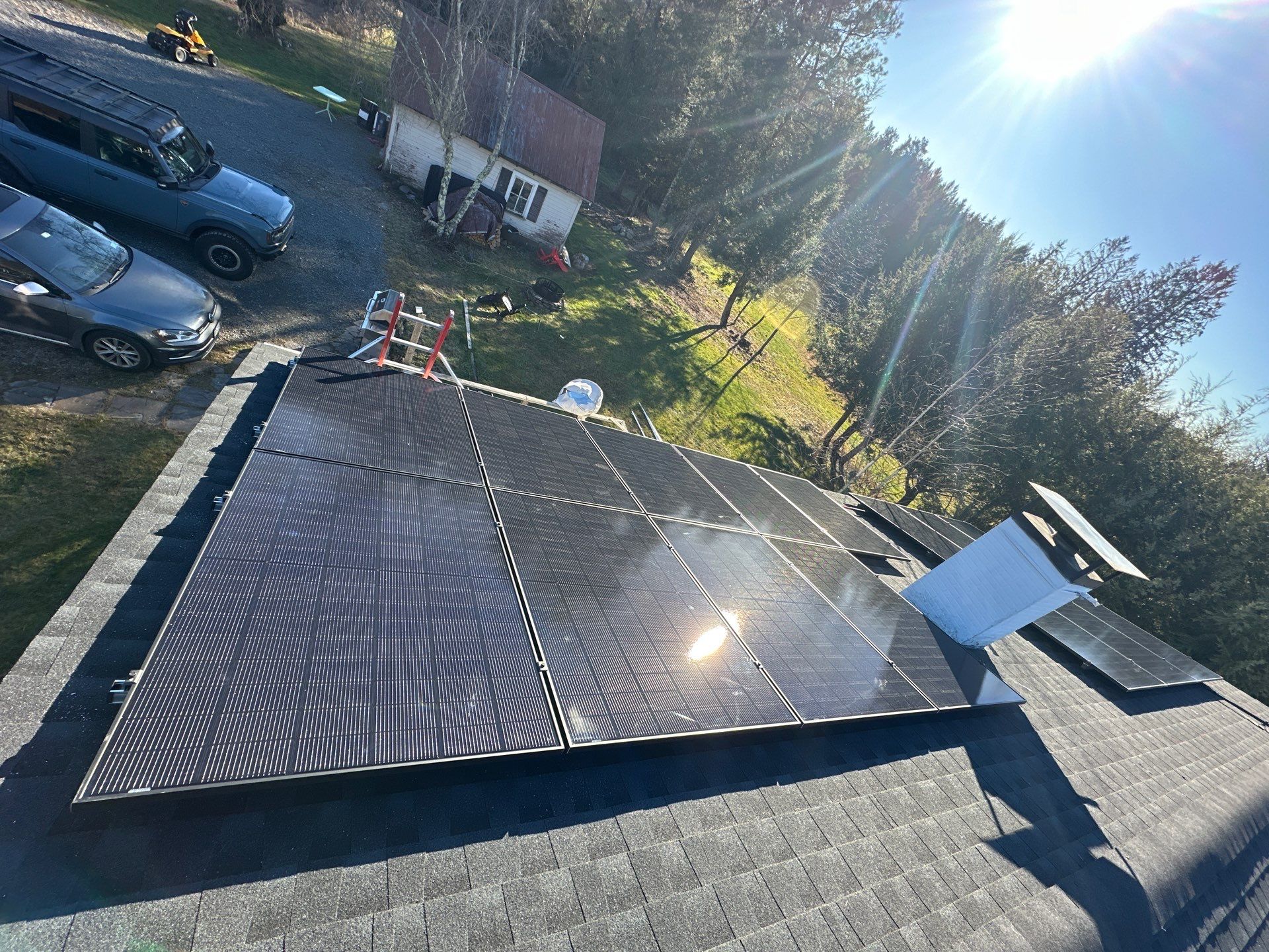 Solar Installation and Reroof in Swan Lake, NY by Infinity Solar Systems