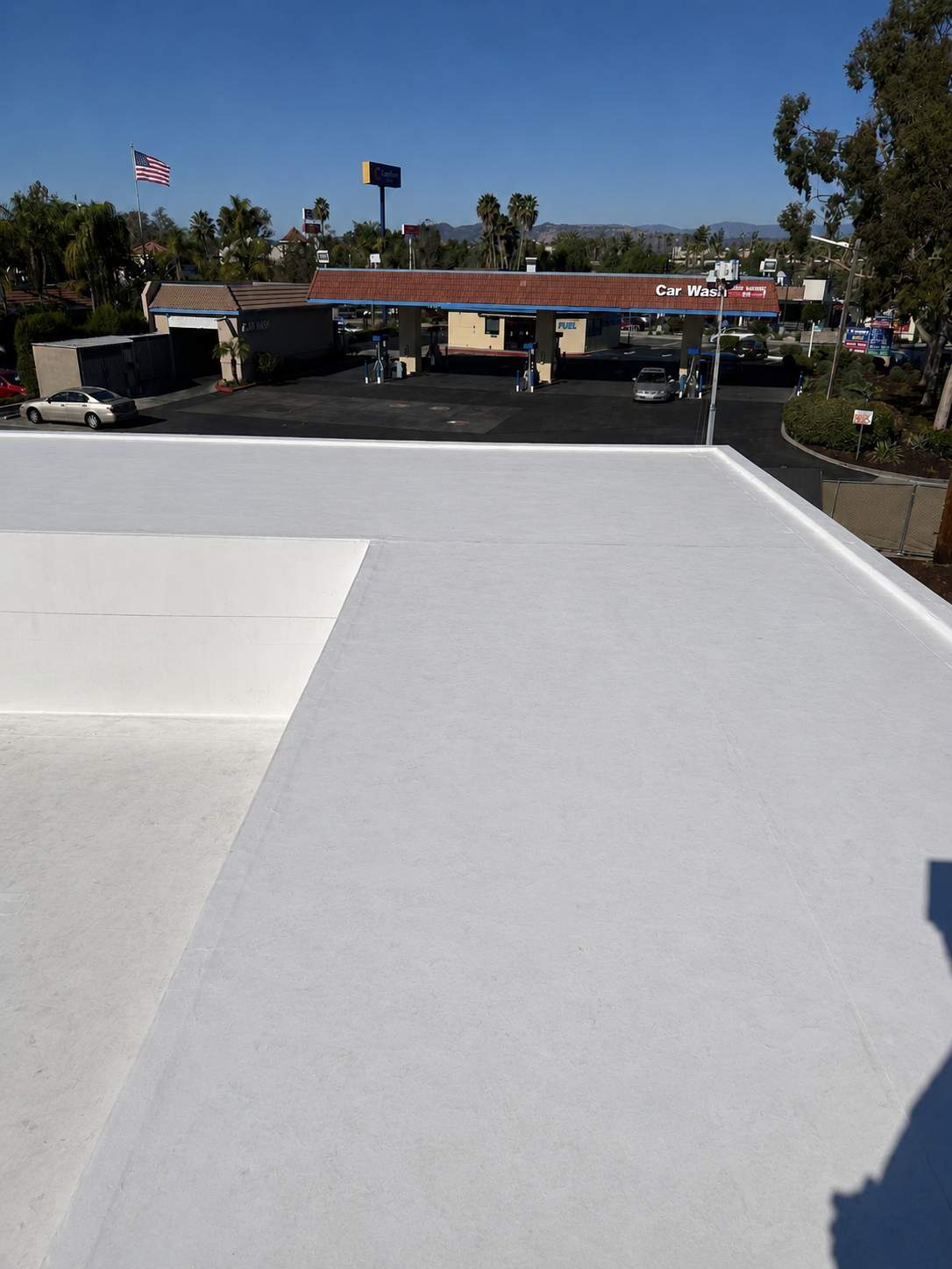 Escondido Commercial Single-Ply TPO Roof Replacement at Chipotle by Zenith Roofing Services