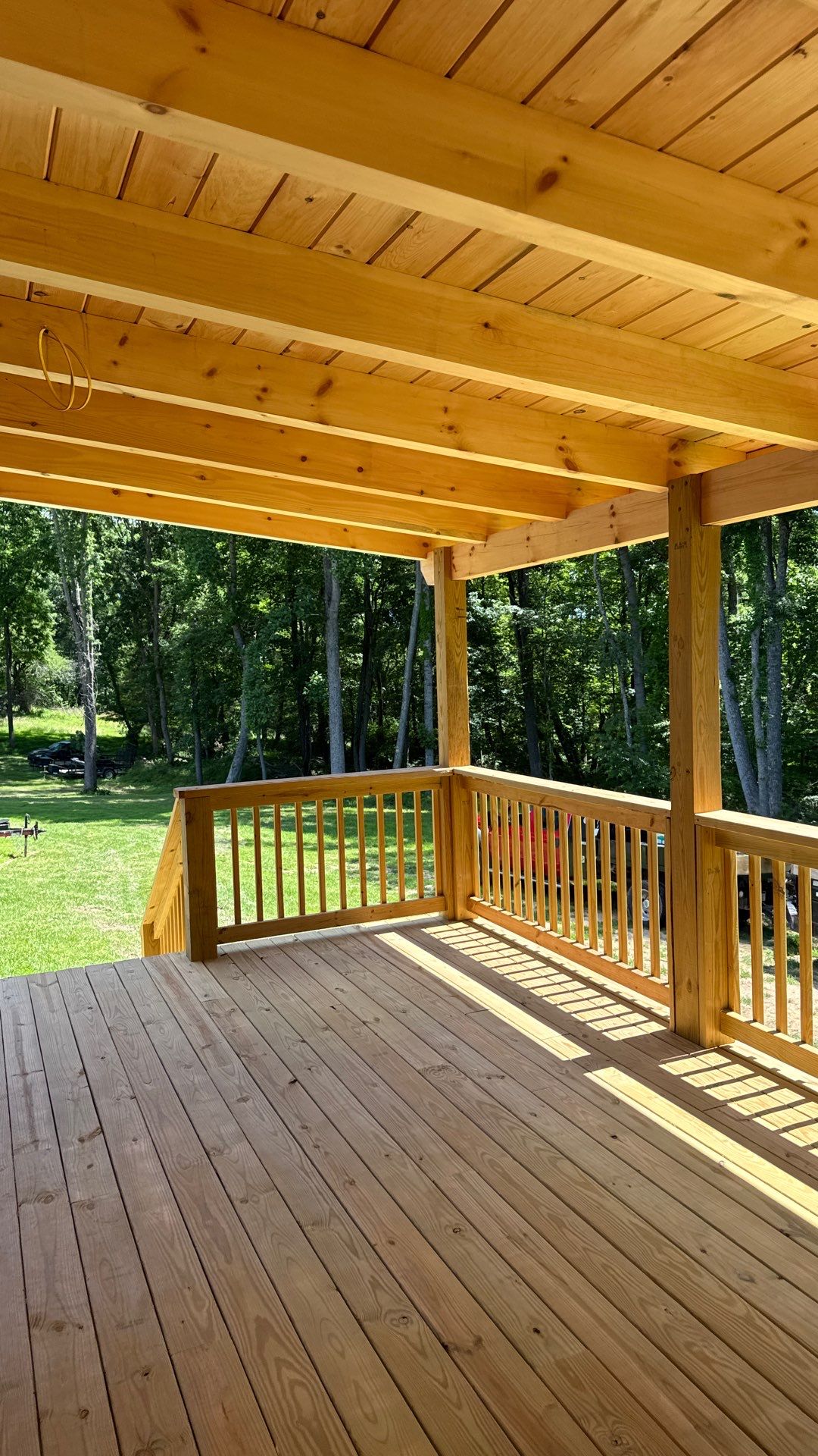 Custom Covered Deck and Porch Construction in Ronceverte, West Virginia by Walnut Hollow Decks & Outdoor Living