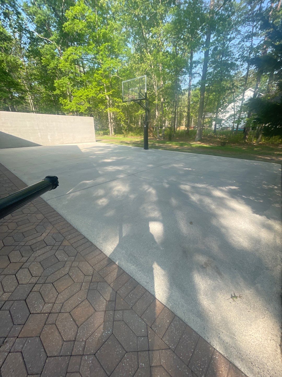Pavers Cleaned, Garage and Concrete walls by SJ Exterior