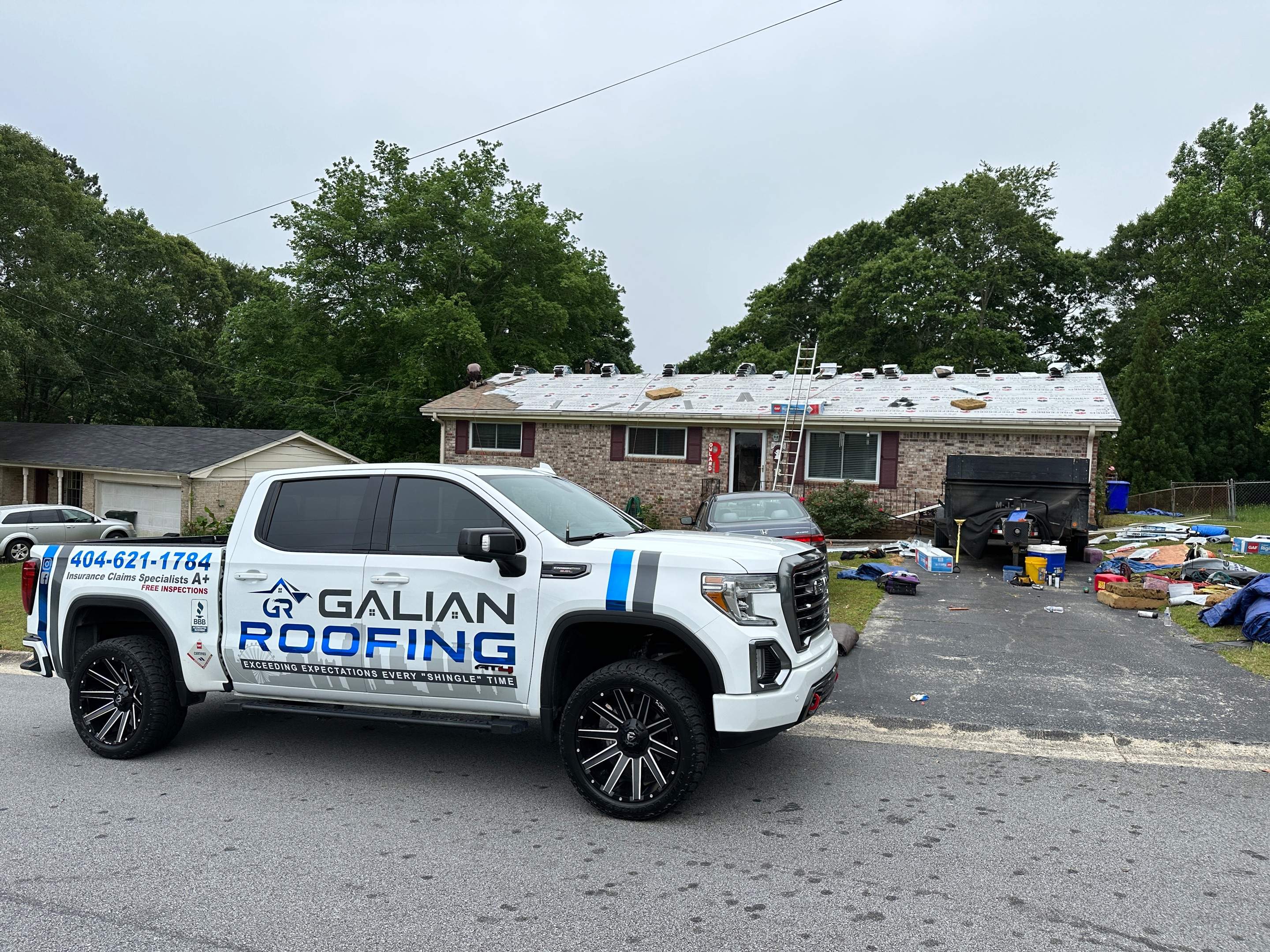 Residential Roofing Installation using asphalt shingle roofing by Galian Roofing LLC