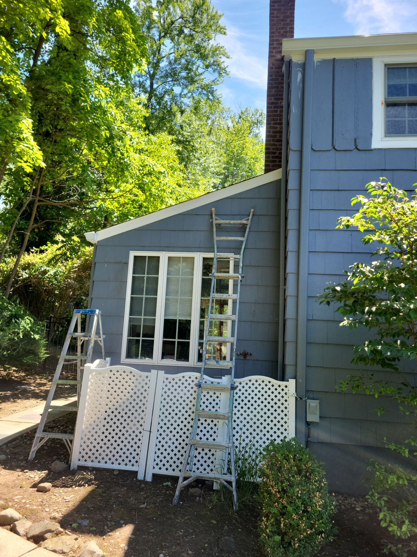 Exterior Painting and Cedar Shingle Siding Repair in Cedar Grove by Spectrum Painting, LLC