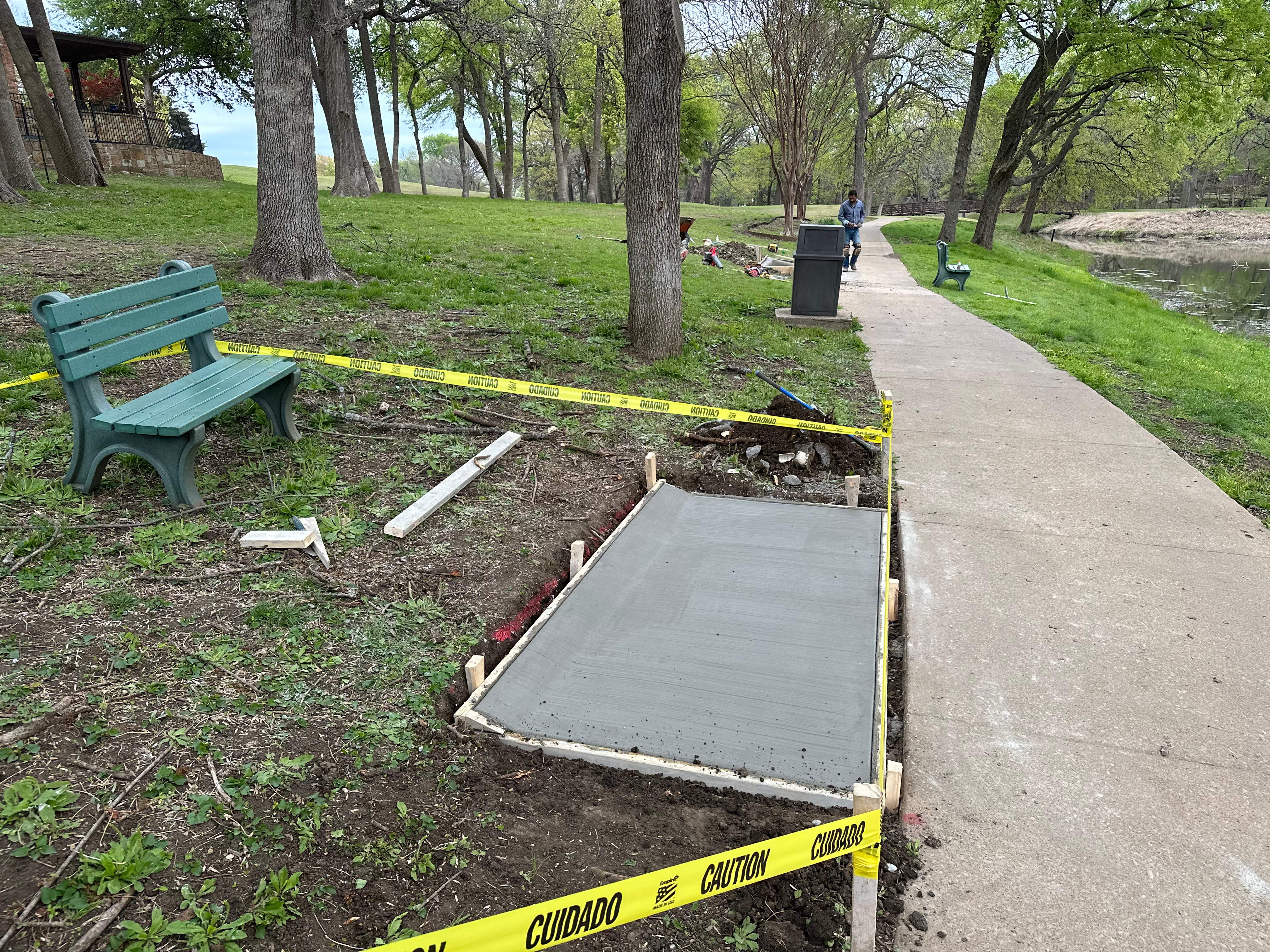 Bench Additions to Community  by SLM General Contractors & Roofing