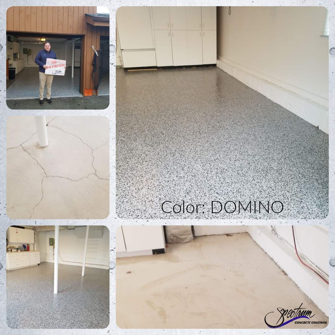 Garage Floor in Domino by Spectrum Painting, LLC
