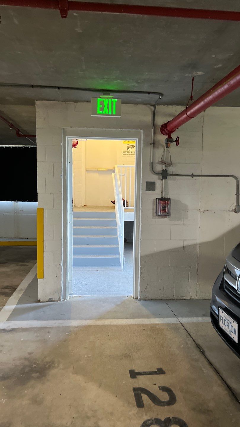 Commercial Stairwell Door Replacement & Hollow Metal Door Retrofit – Pompano Beach High-Rise by The Door Doctor of South Florida, Inc.