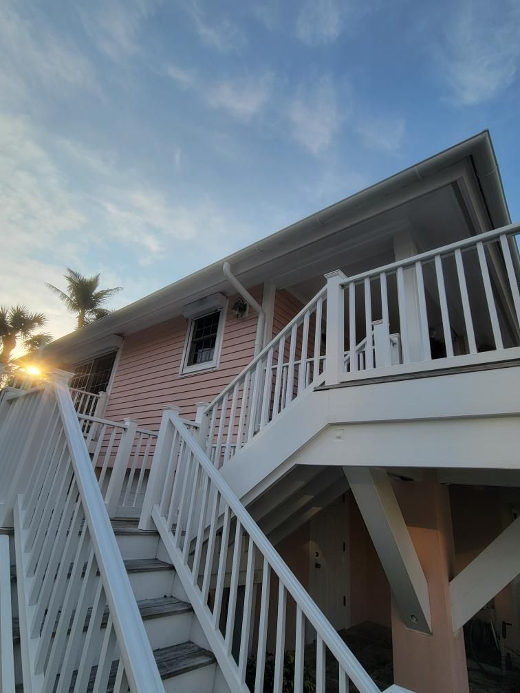 Half-Round Seamless Gutters in Boca Grande FL by Gutter Professors