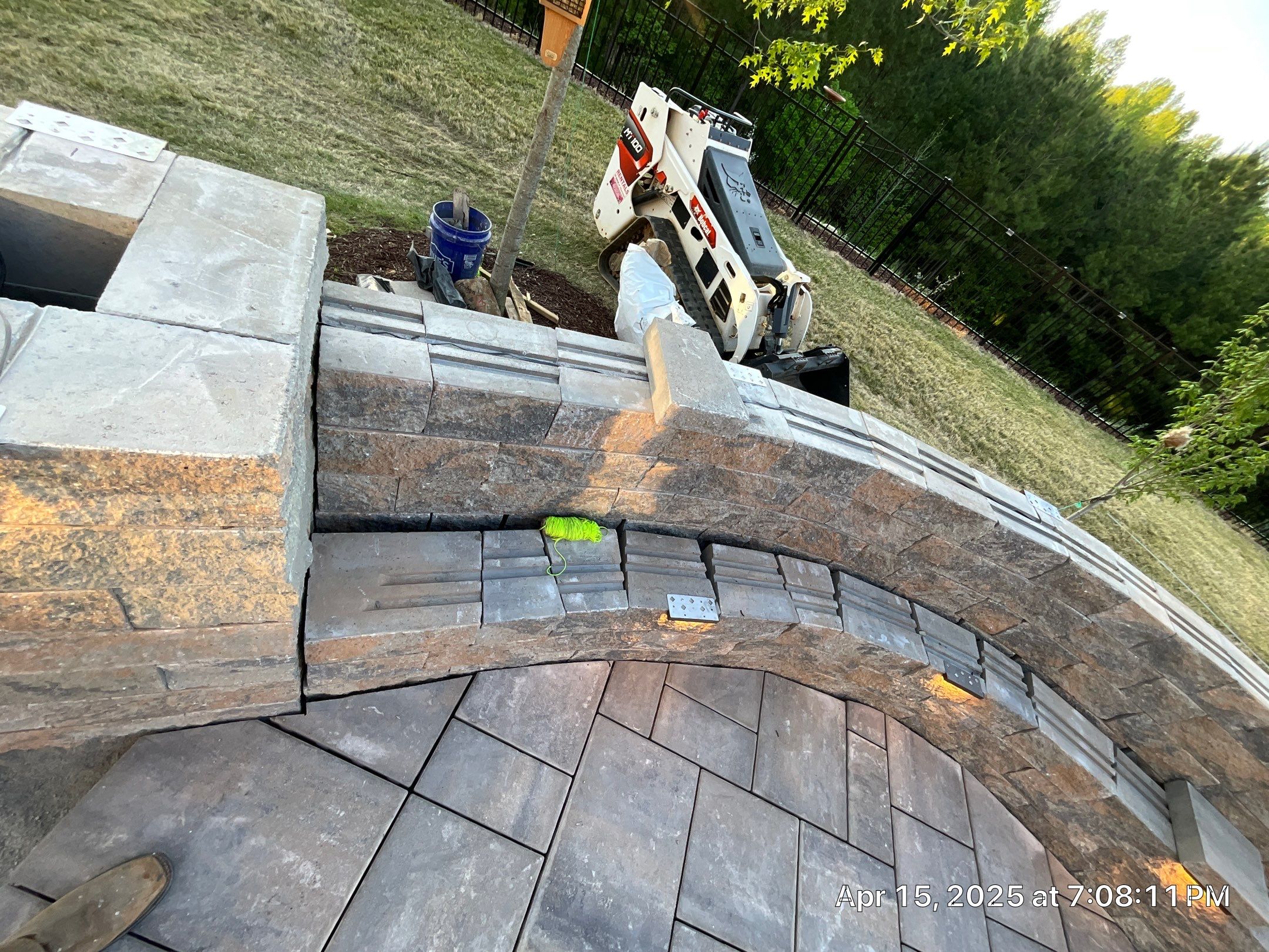 Patio Installation using Stone Pavers by Carolina-Metro Landscape, Inc