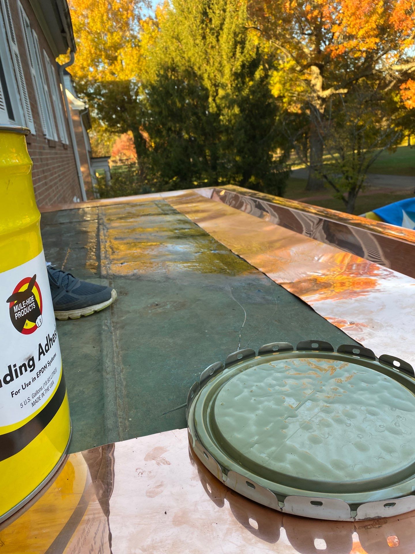 Copper Flashing Repair by Storm Contracting 