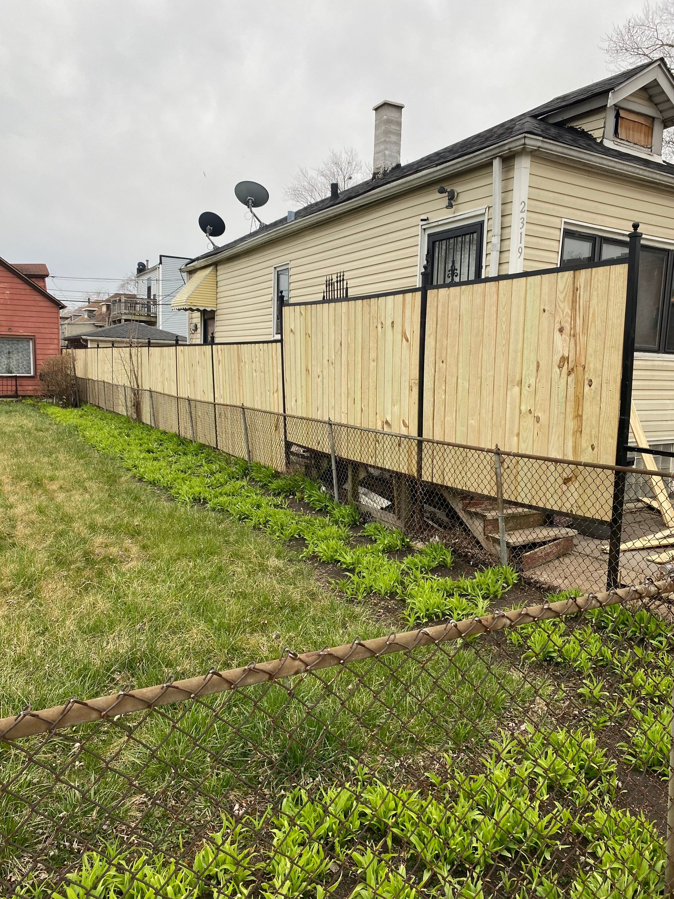 Fence Installation using pressure treated lumber  by INQUSE GENERAL CONTRACTOR