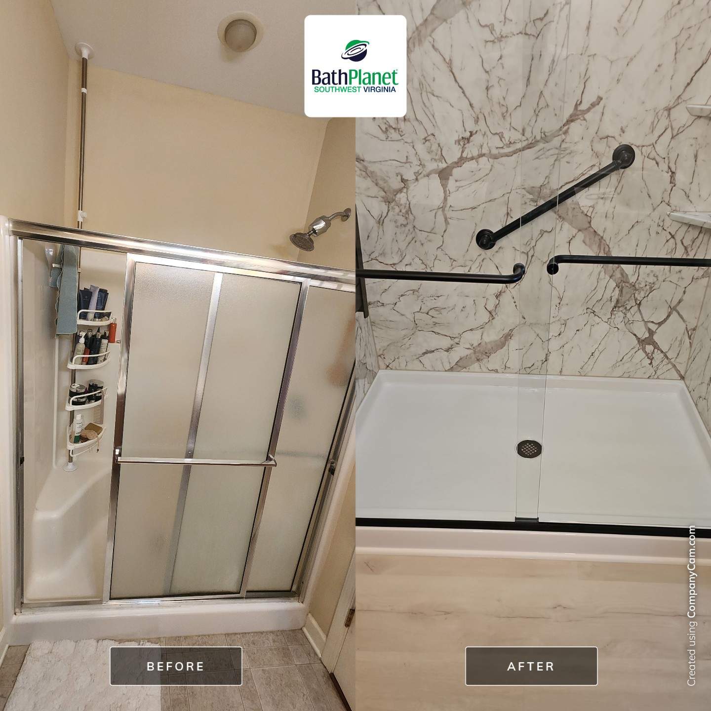 Shower Upgrade Remodel by BathPlanet SW Virginia
