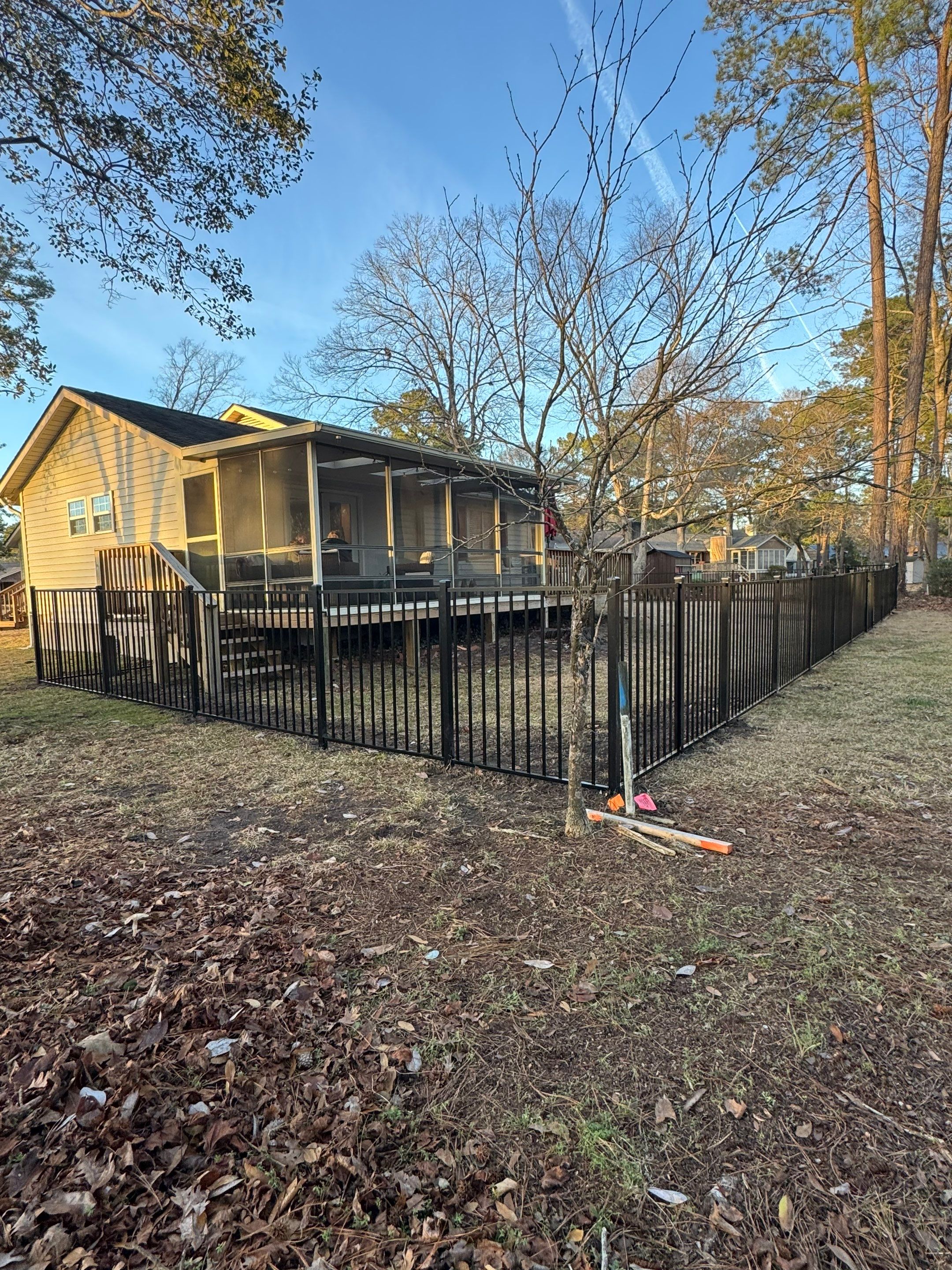 Project in New Bern by Superior Fence and Rail