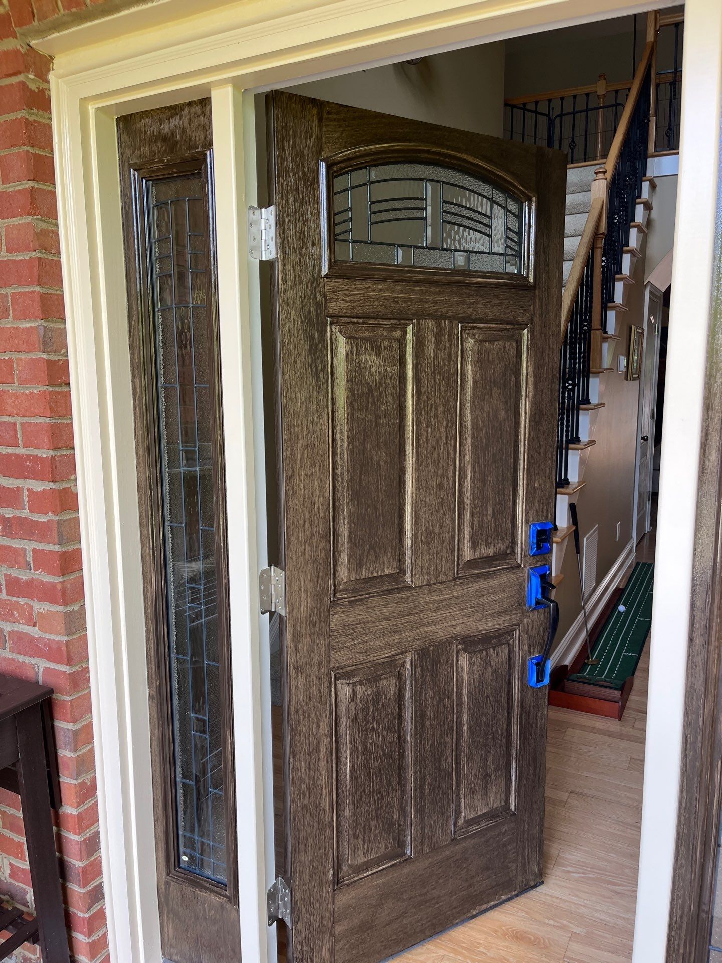Exterior Painting, Rotted Wood Replacement, & Therma-Tru Door Installation by Nelson Exteriors 