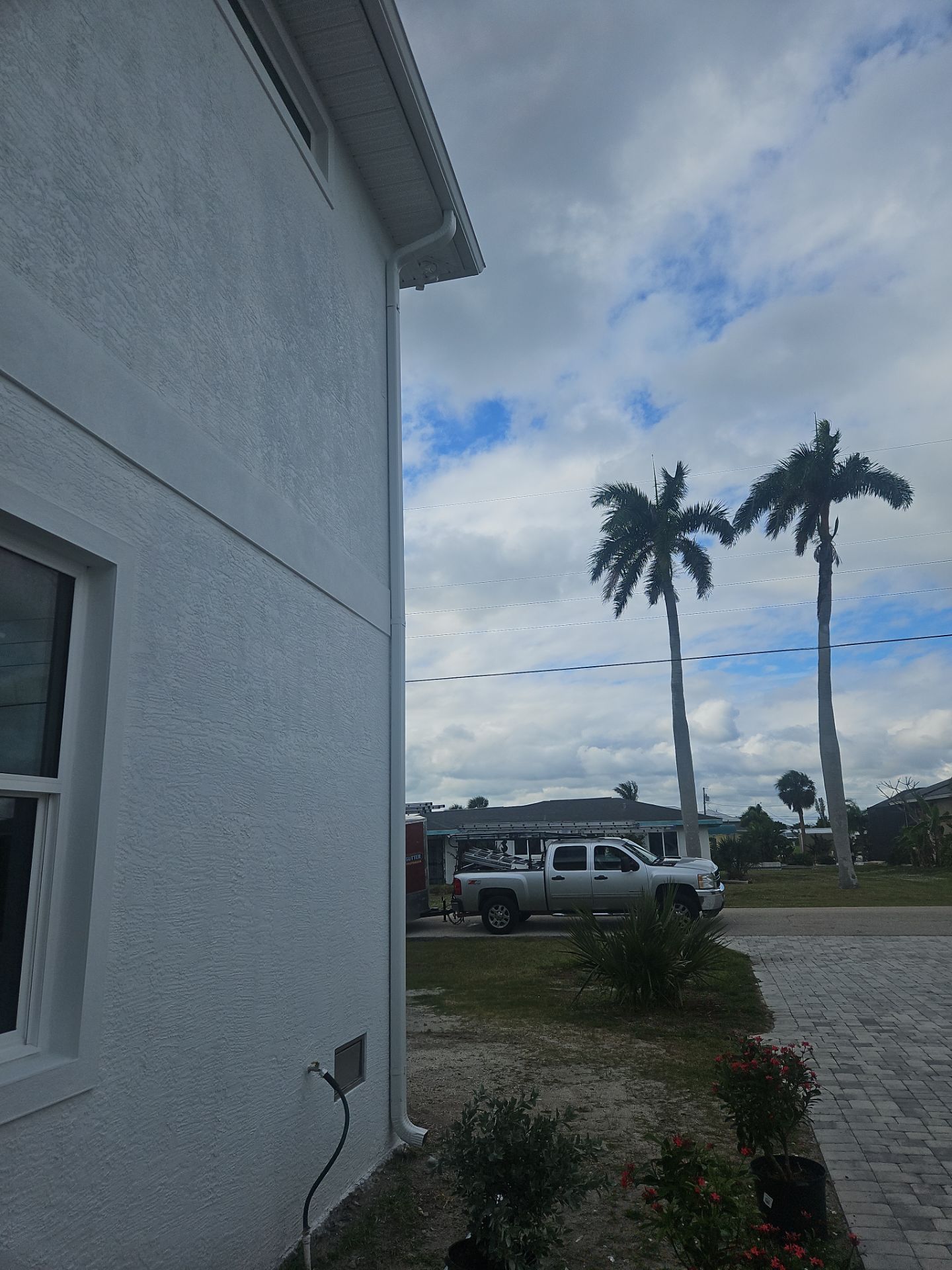 6-inch K-style Seamless Gutters and 3x4 Downspout Elbow Installation in Englewood, FL  by Gutter Professors