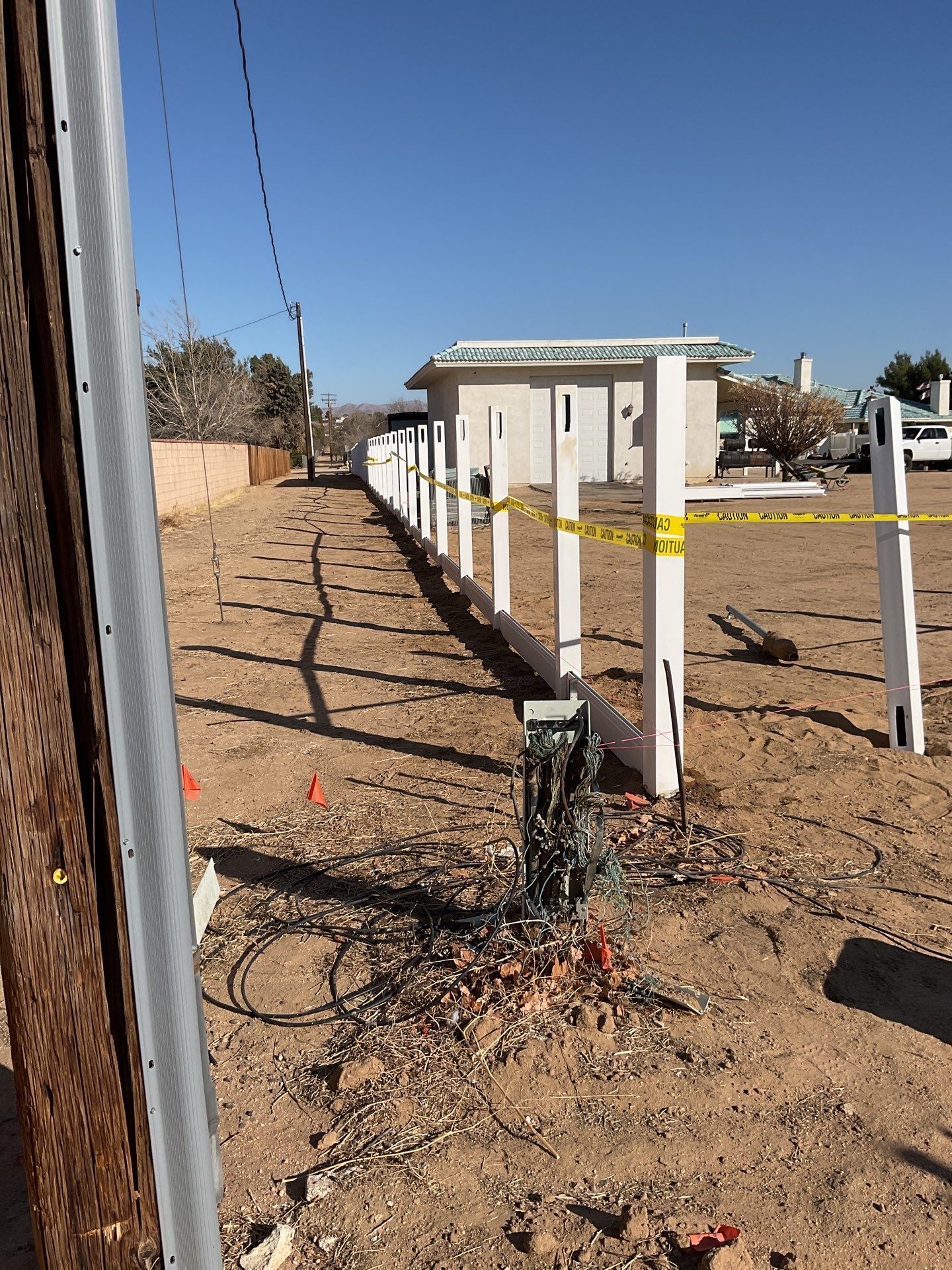 Fence Installation using Vinyl by Fence Guys Inc. 