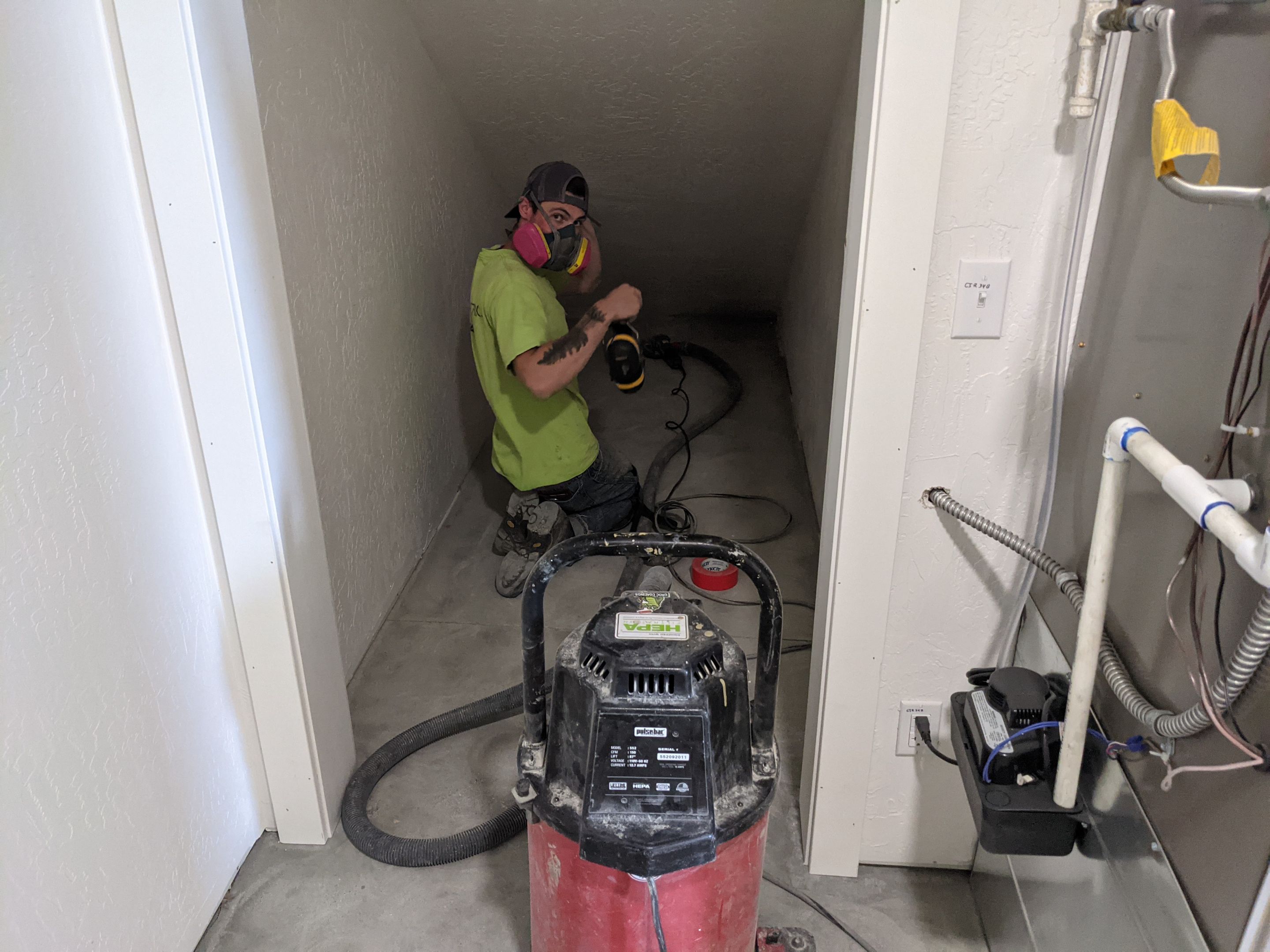 Commercial Floor Transformation using Slate Stone by Croc Coatings, LLC