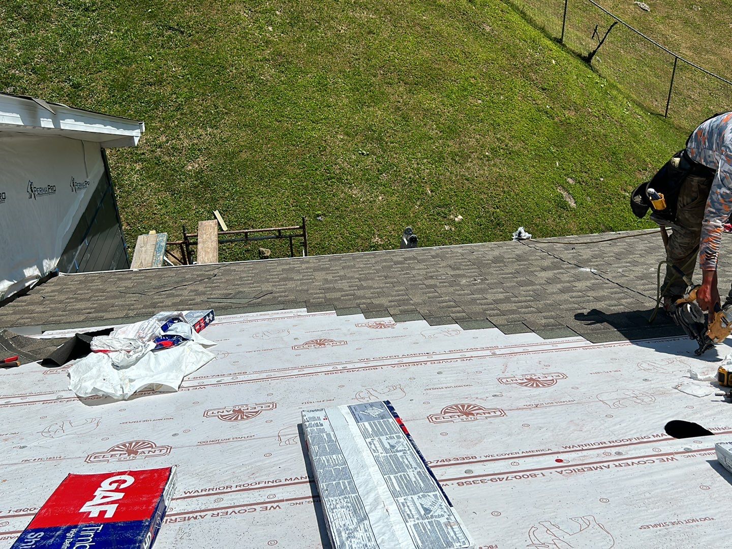 Residential Roofing Installation using Performance Shingles by Mr. Roofer