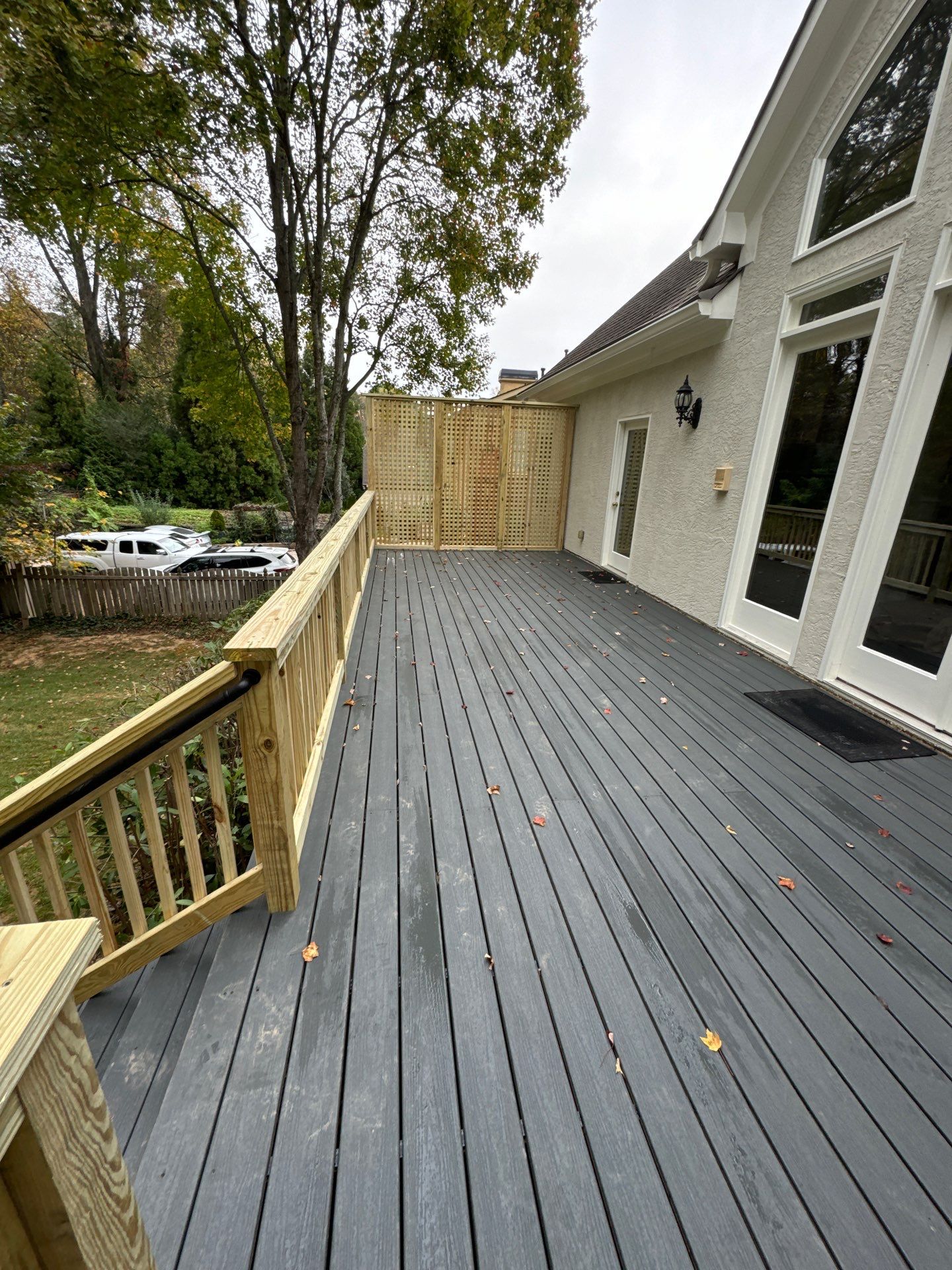 Composite Deck Renovation and Privacy Screen Installation in Marietta by Swift Home Renovations
