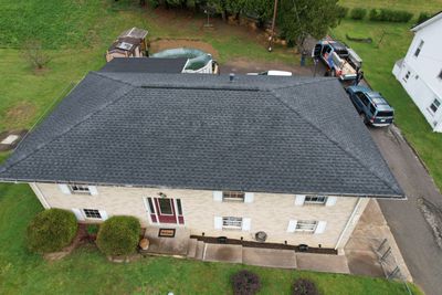 Residential Roofing Installation using GAF Timberline HDZ Charcoal