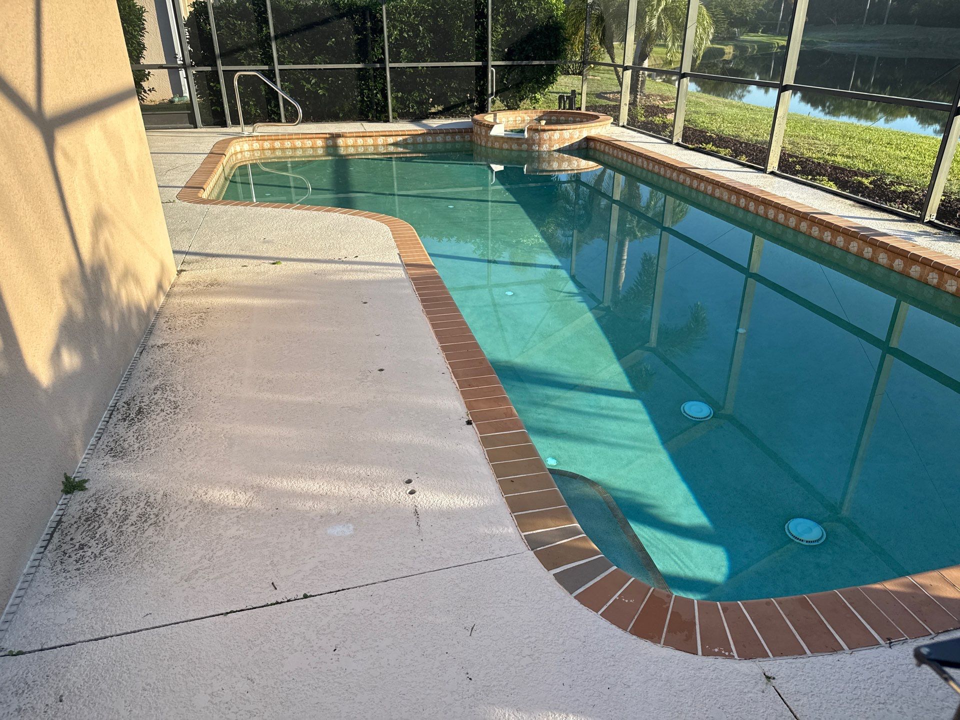 Driveway, Pool Deck & Lanai Cleaning – Heritage Harbour Golf Club, Bradenton, FL by Sunshine AquaWash