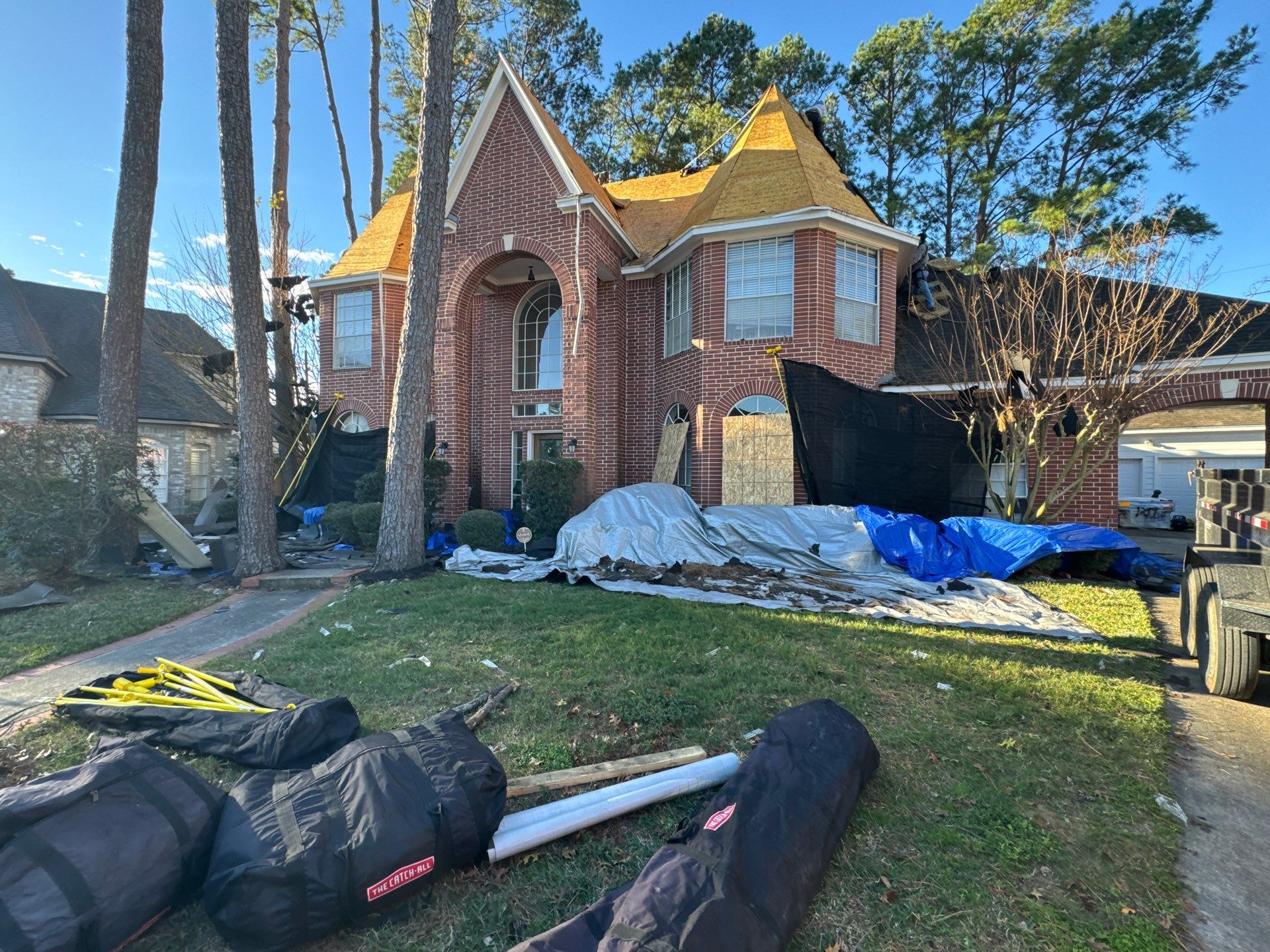 Project in Spring, TX by True Line Roofing and Exteriors