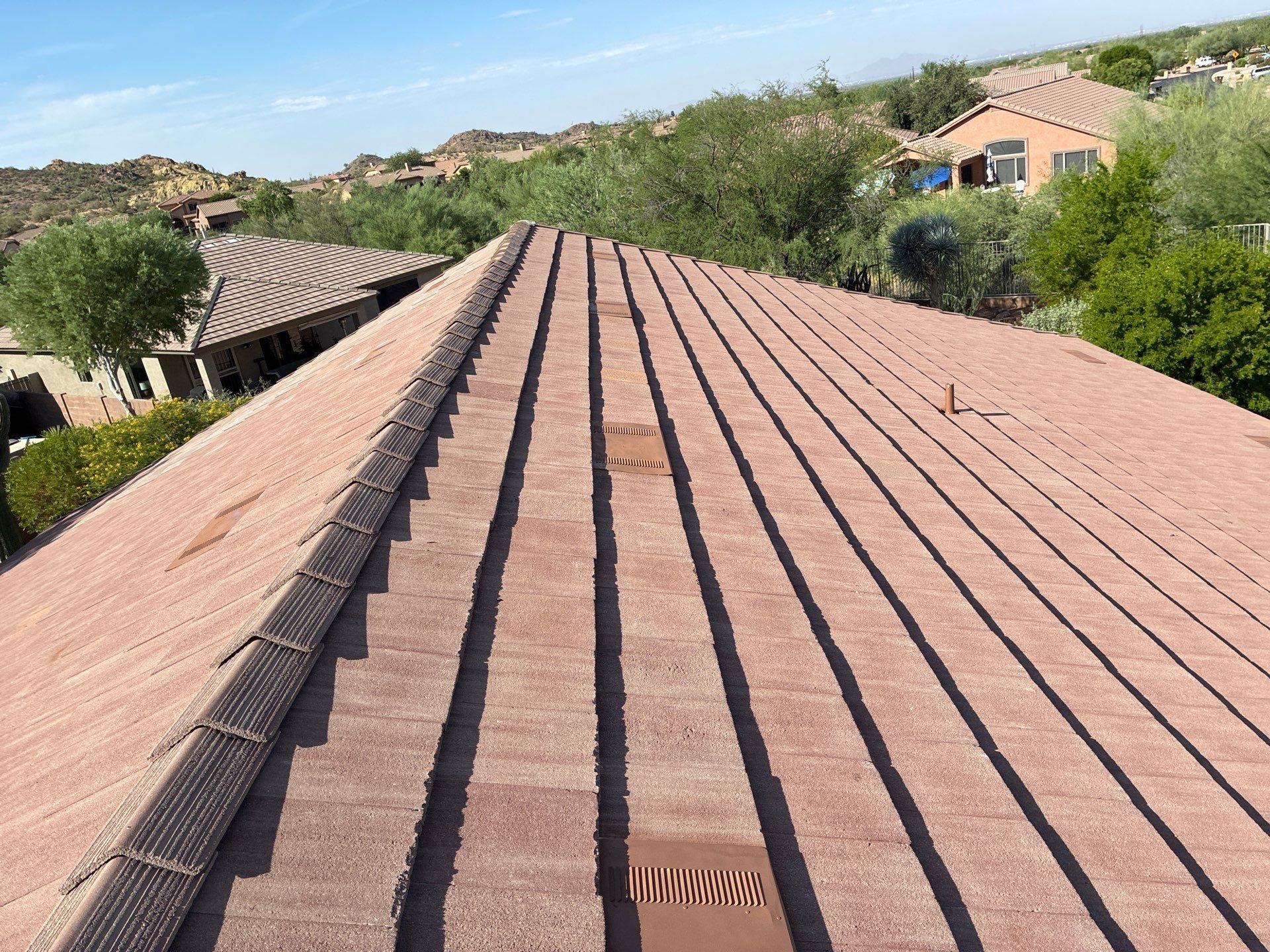 Gold Canyon Tile Reset and new underlayment by Weather-Tite Roofing