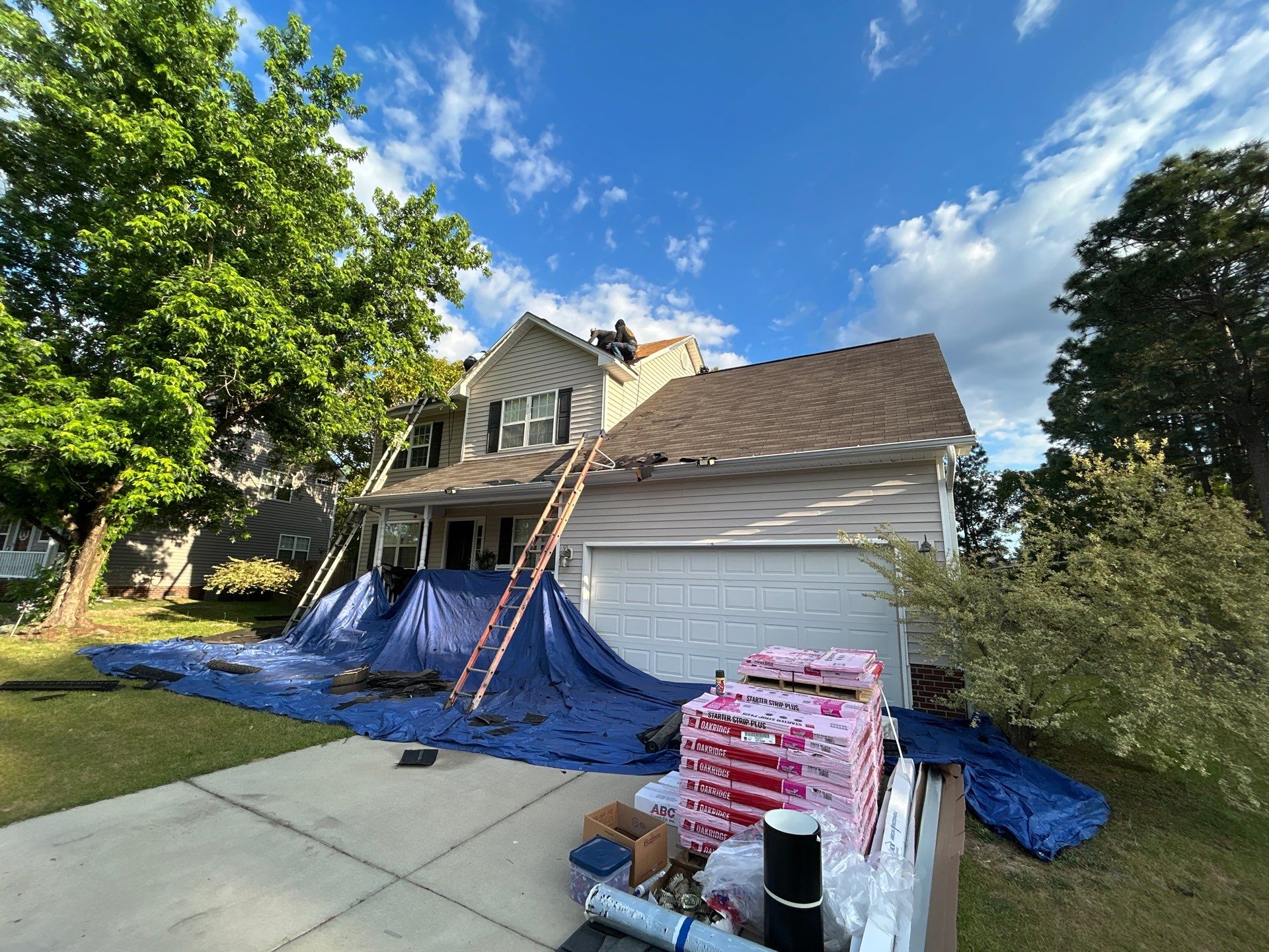 Residential Roofing Installation using Owens Corning by Karcher Roofing & Construction