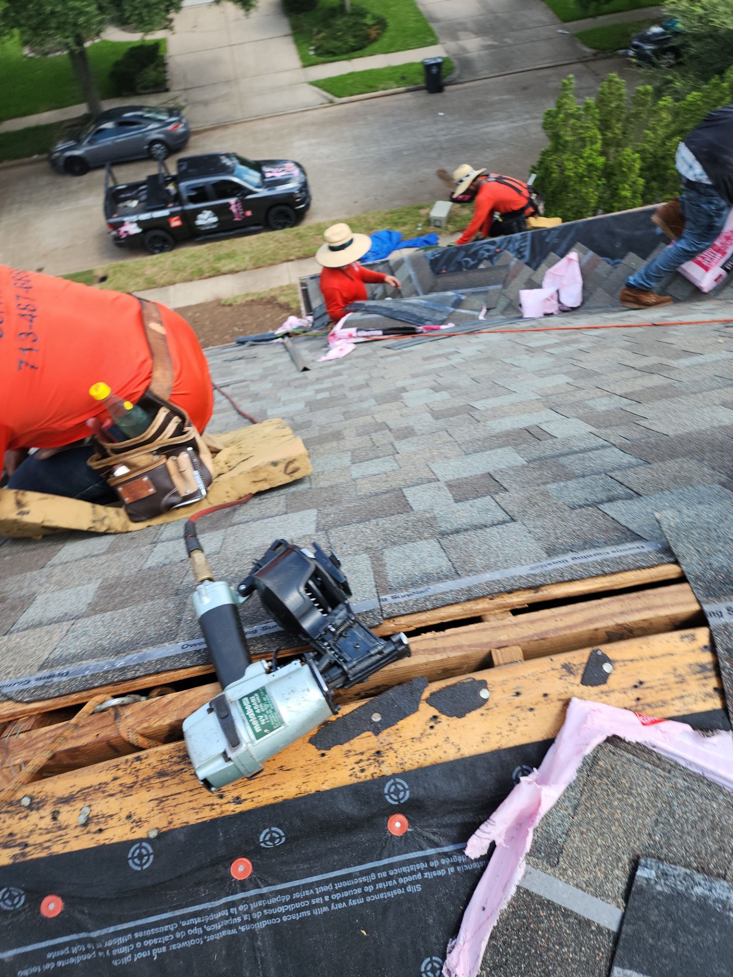 Residential Roofing Installation using Owen's Corning Duration (Lifetime) Shingles by Roof Repair Company
